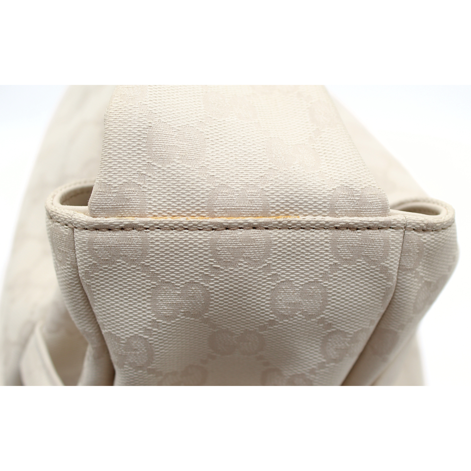 Hysteria Crest Canvas White Shoulder Bag