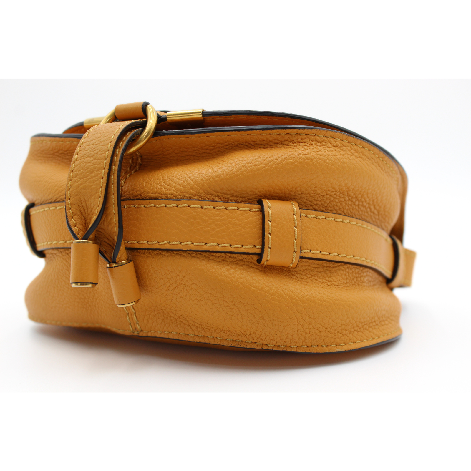 Marcie Mini Calf Yellow Crossbody Bag