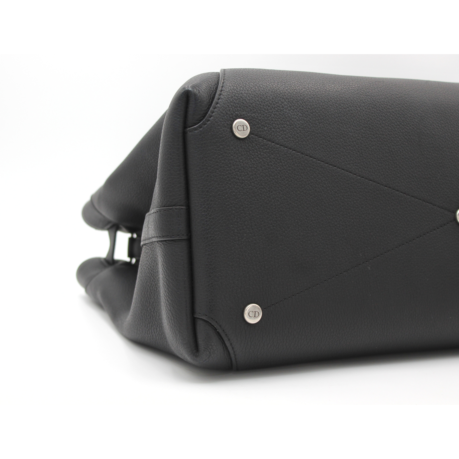 Normandie Medium Calf Black Tote Bag