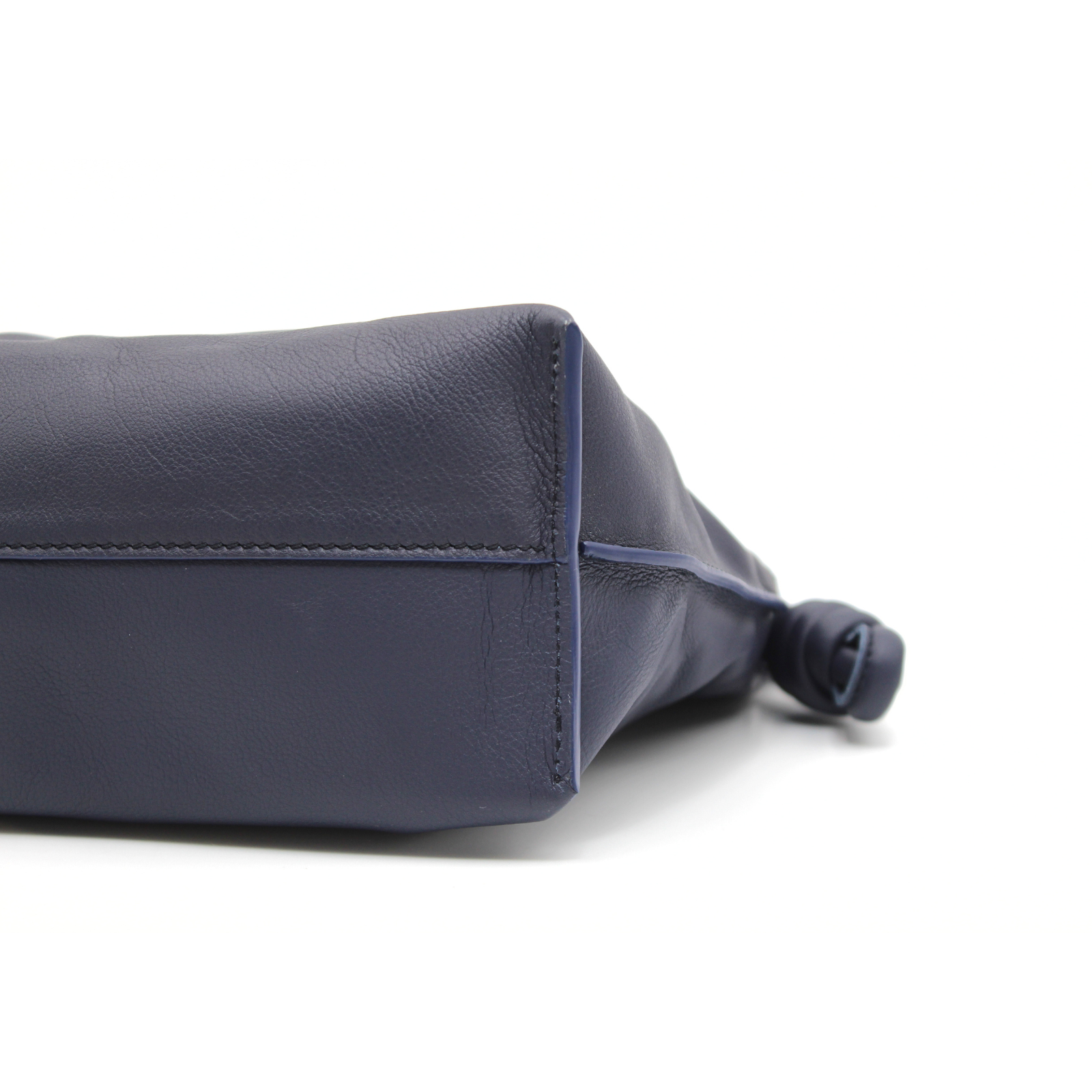 Flamenco Clutch Medium Calf Navy Shoulder Bag