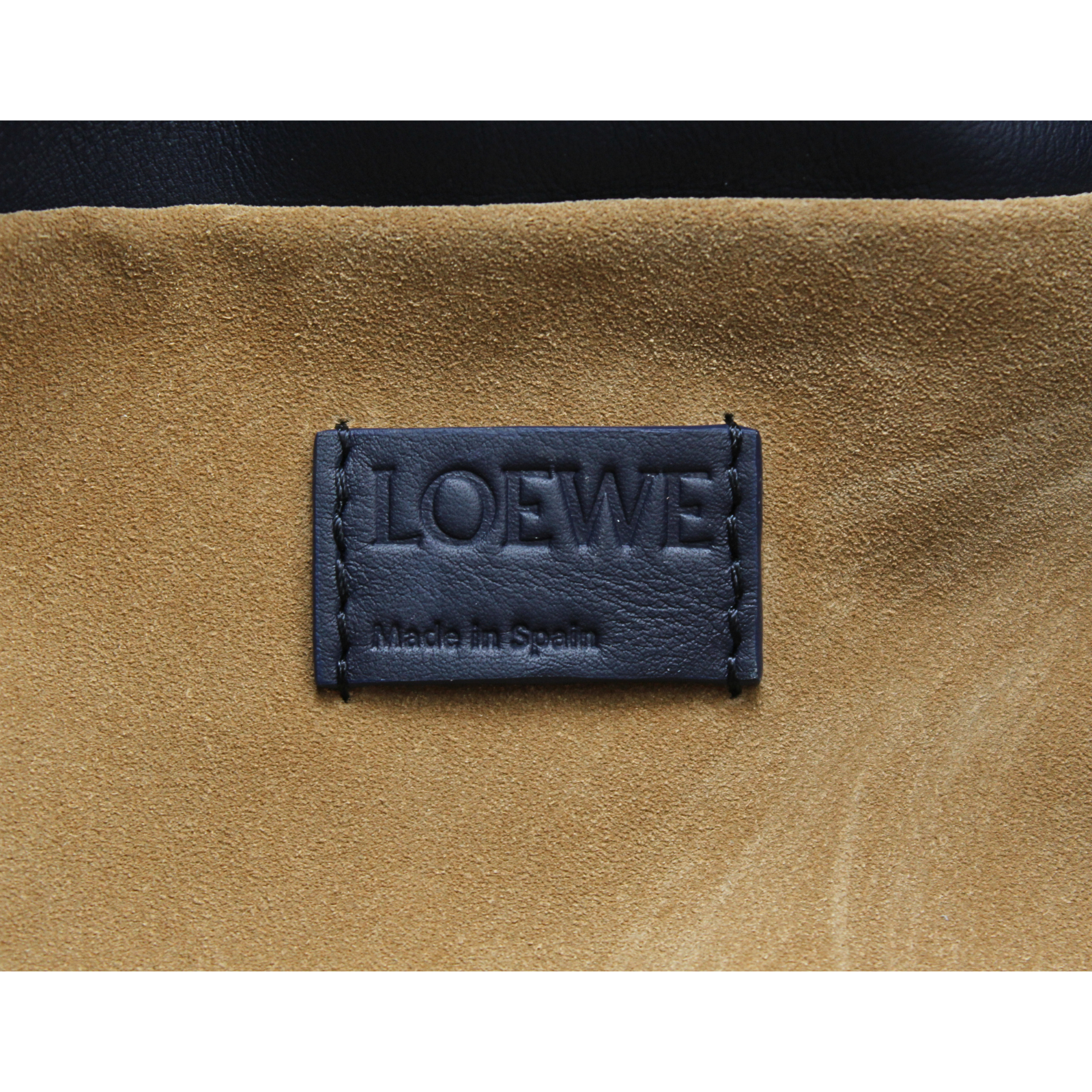 Flamenco Clutch Medium Calf Navy Shoulder Bag