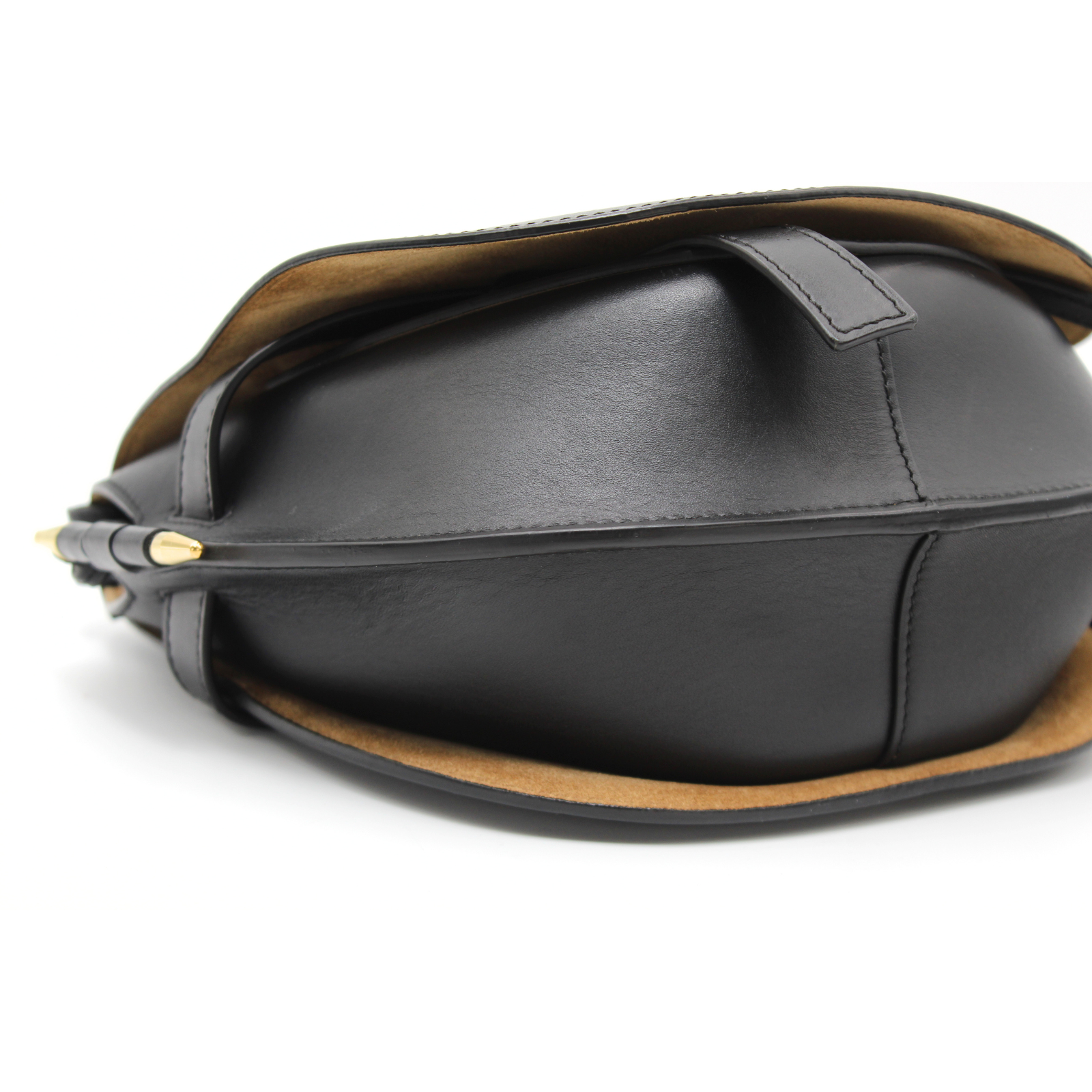Gate Dual Small Calf Black Crossbody Bag