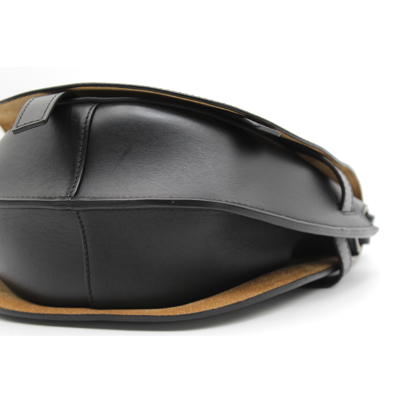 Gate Dual Small Calf Black Crossbody Bag
