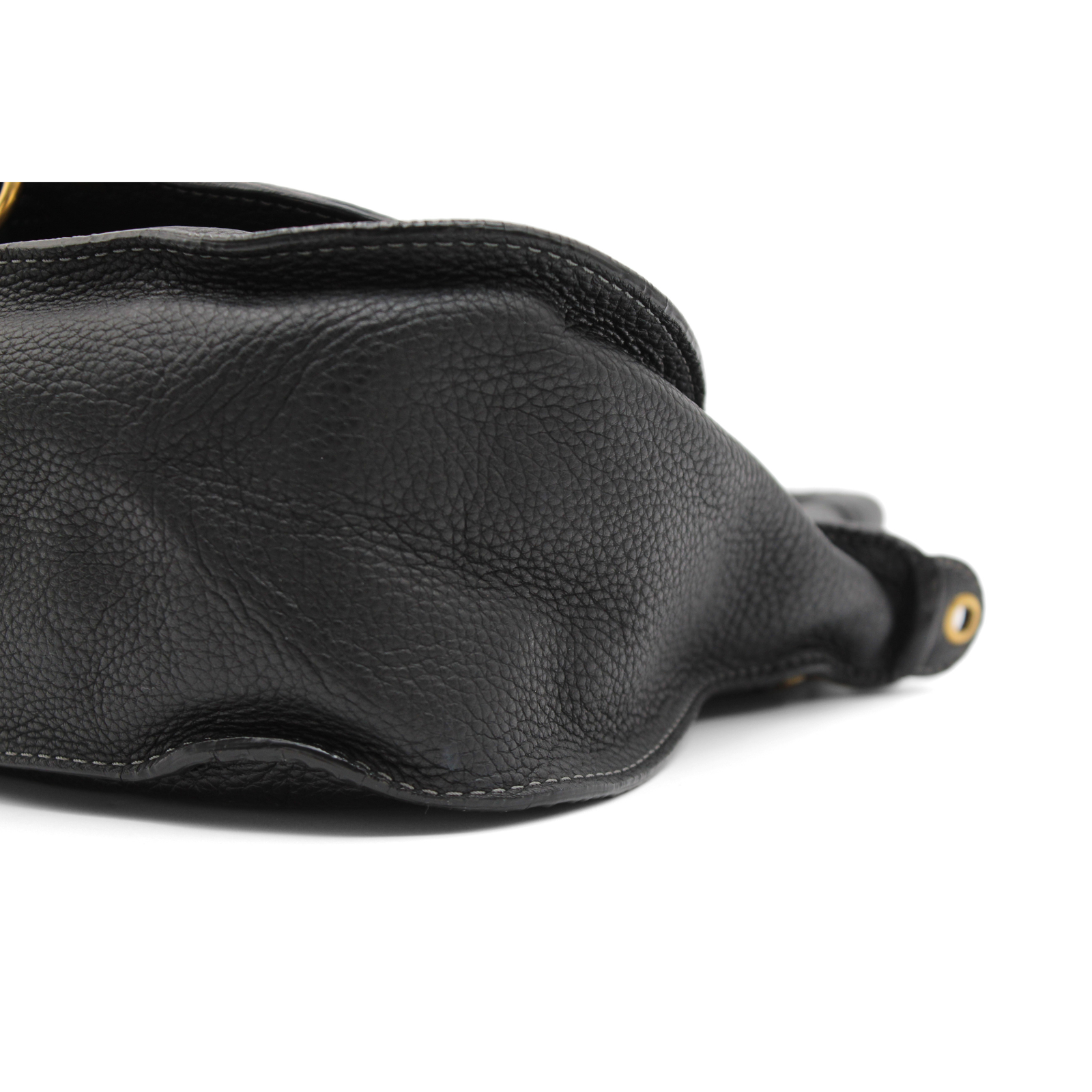 Marcie Medium Calf Black Handbag