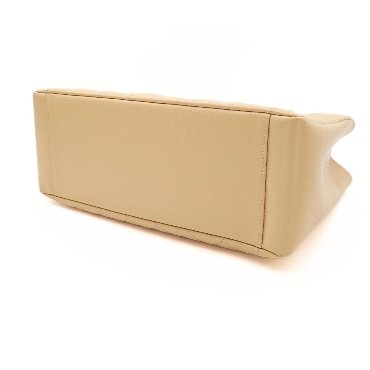 Grand Shopping Tote Caviar Beige Shoulder Bag