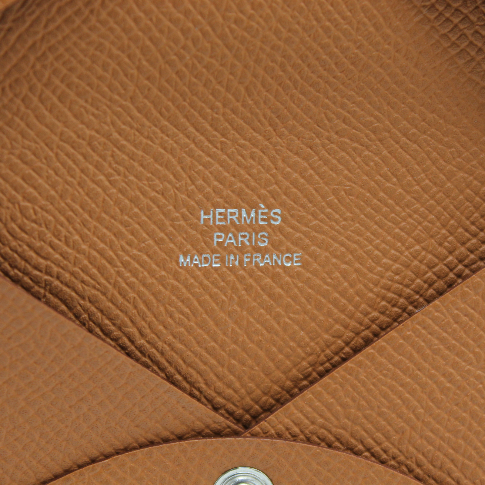 Calvi Epsom Gold Card Case