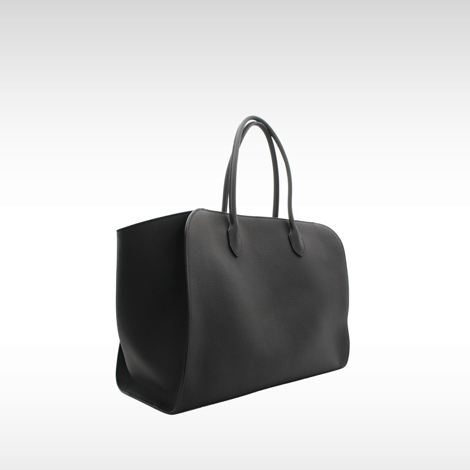 Marlo 17 Calf Black Tote Bag