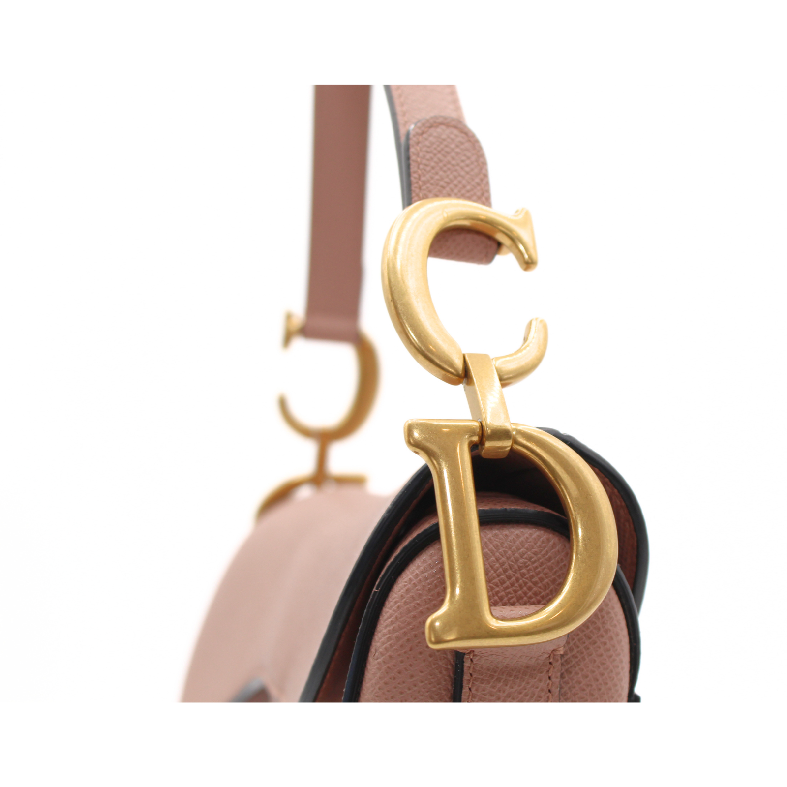 Saddle Calf Pink Shoulder Bag