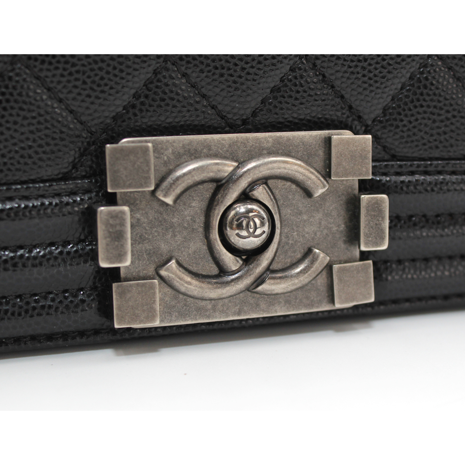 Boy Chanel Caviar Black Shoulder Bag