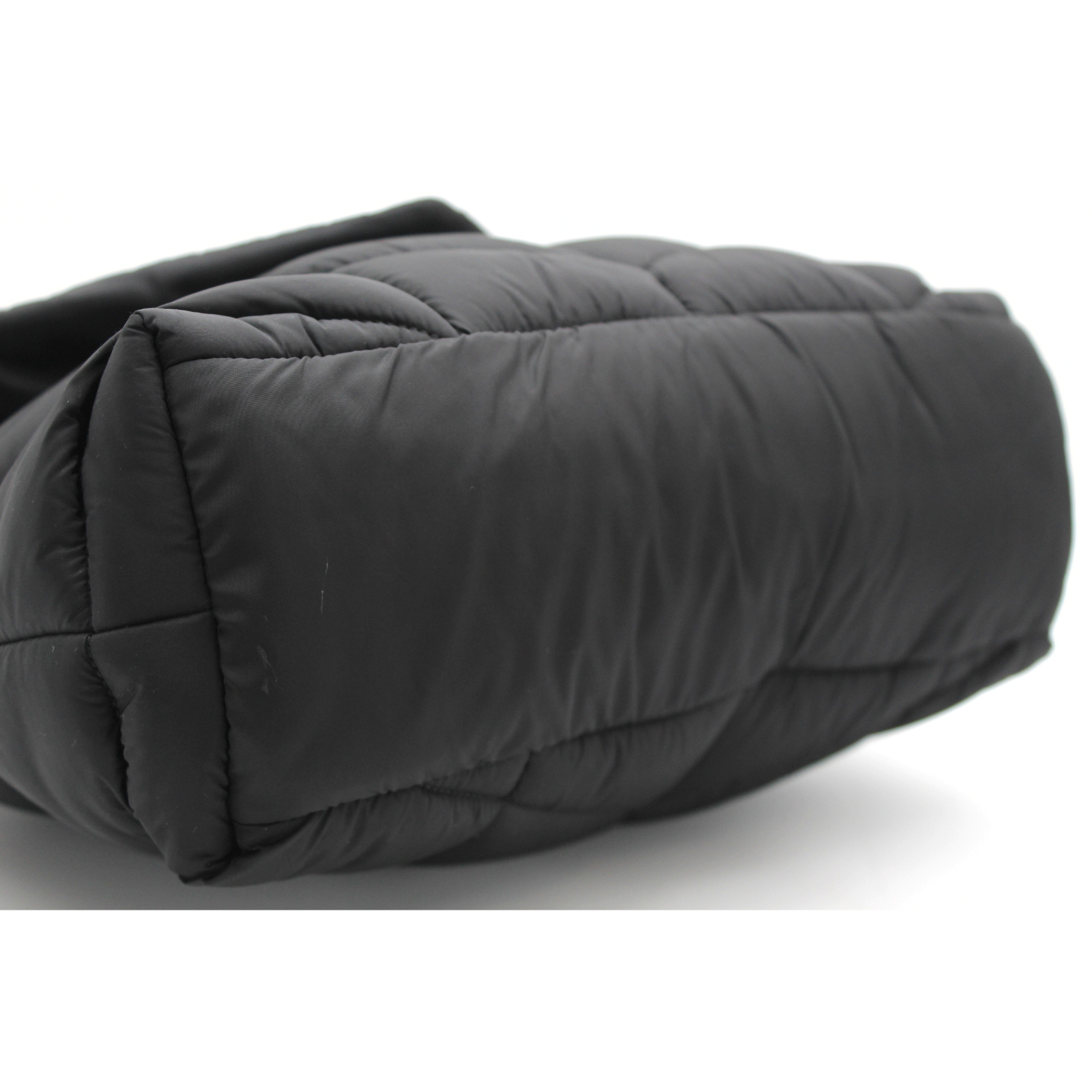 Puffer Nylon Black Shoulder Bag
