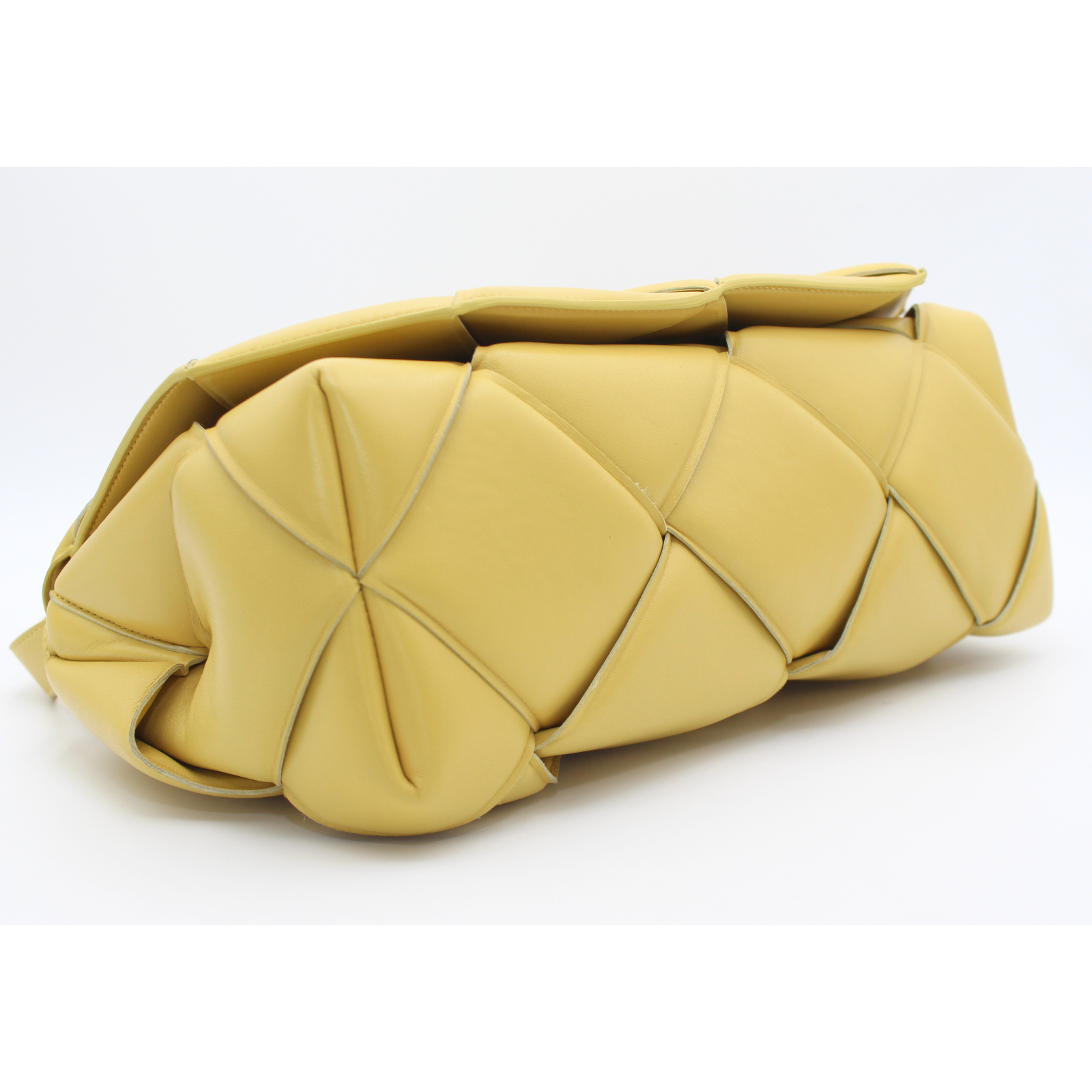 Padded Top Handle Intrecciato Lamb Handbag