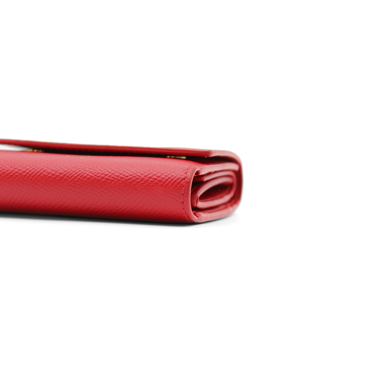 Trifold Calf Red Wallet