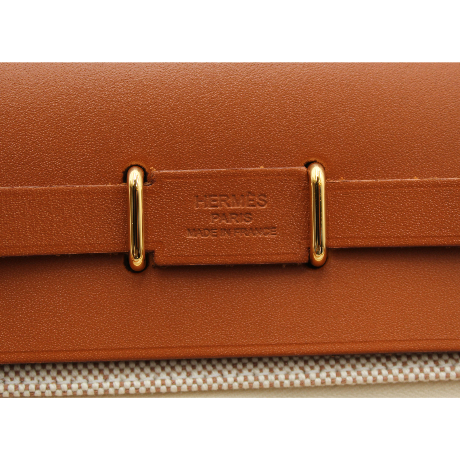 Herbag Zip 20 Toile H Viking Ecru + Beige Crossbody Bag