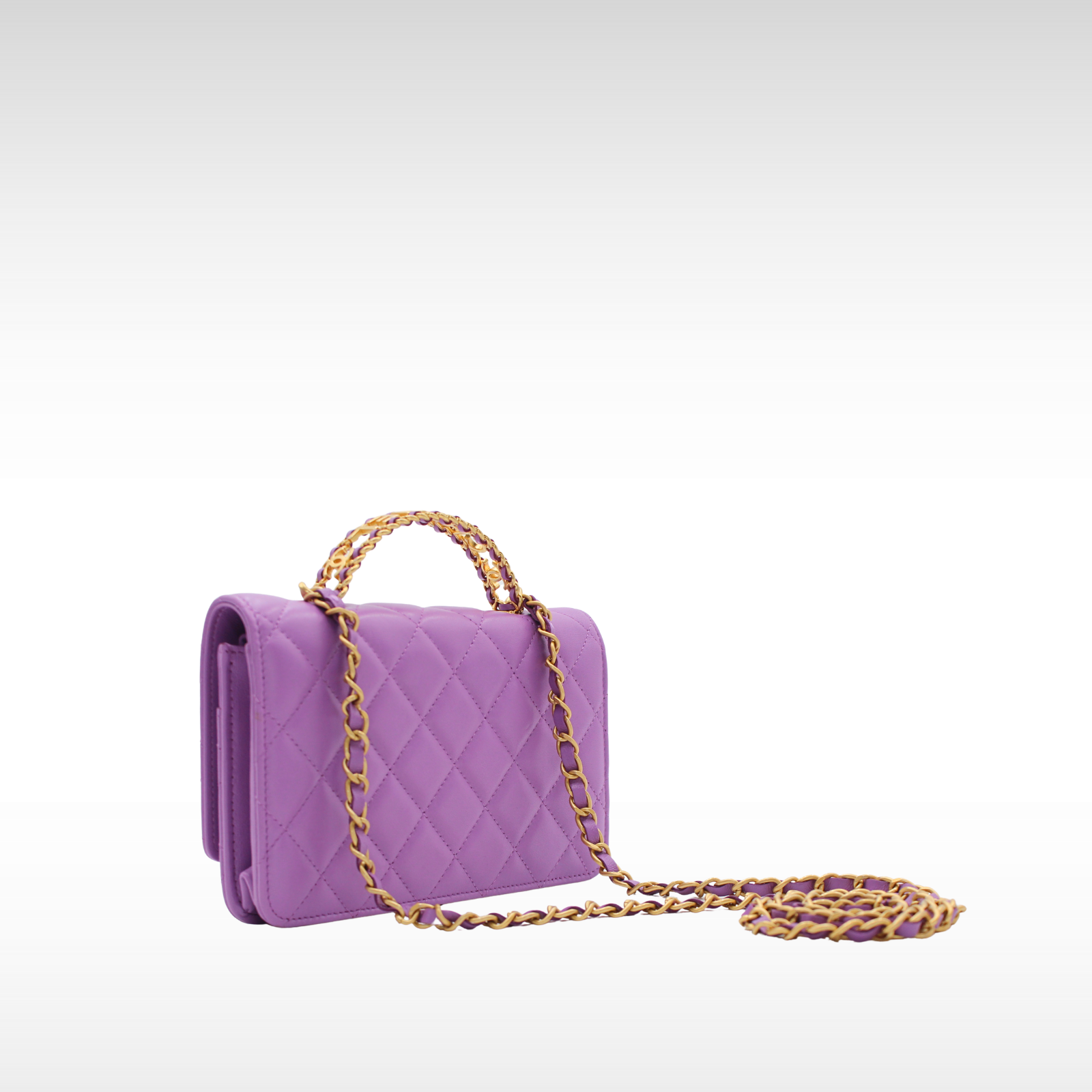 Pick Me Up Lamb Purple Wallet on Chain