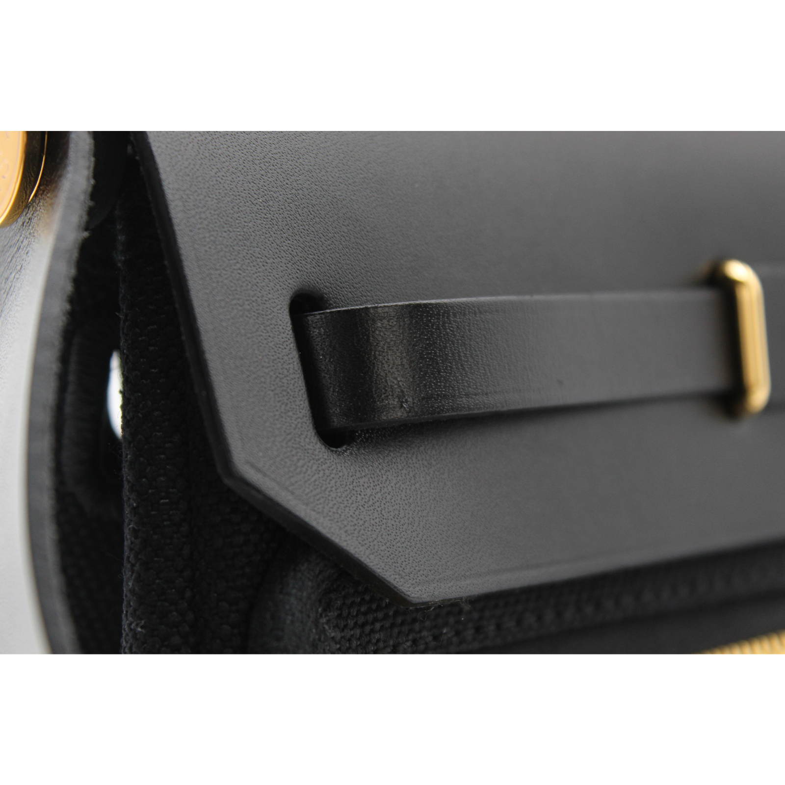 Herbag Zip 20 Toile Militaire Black Crossbody Bag