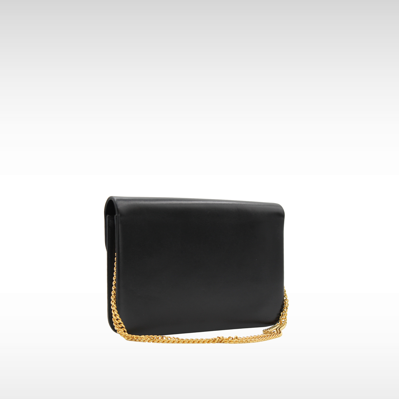 Calf Black Shoulder Bag