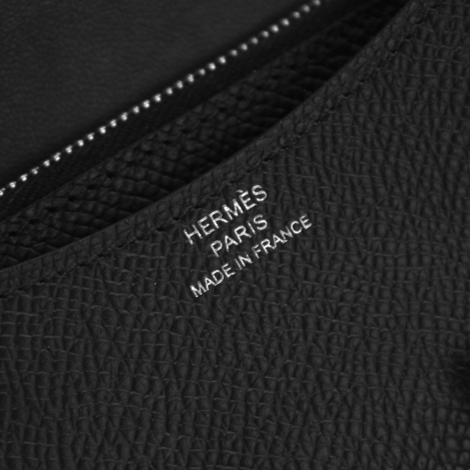 Constance Slim Epsom Black Wallet