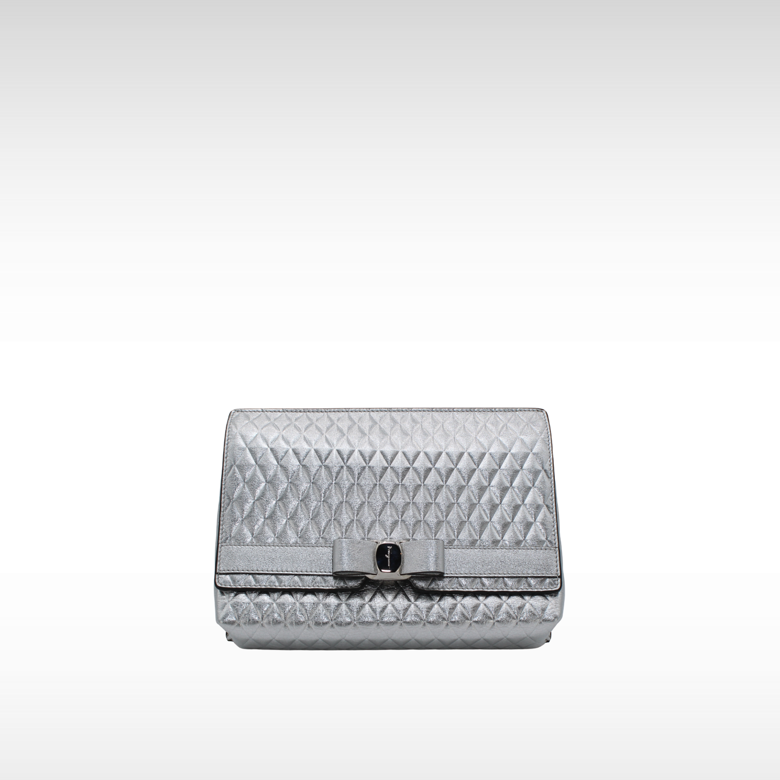 Calf Silver Shoulder Bag