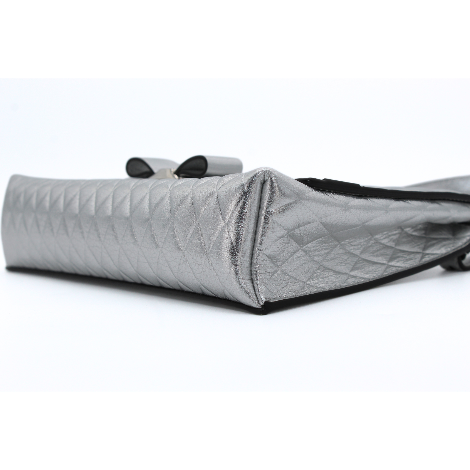 Calf Silver Shoulder Bag