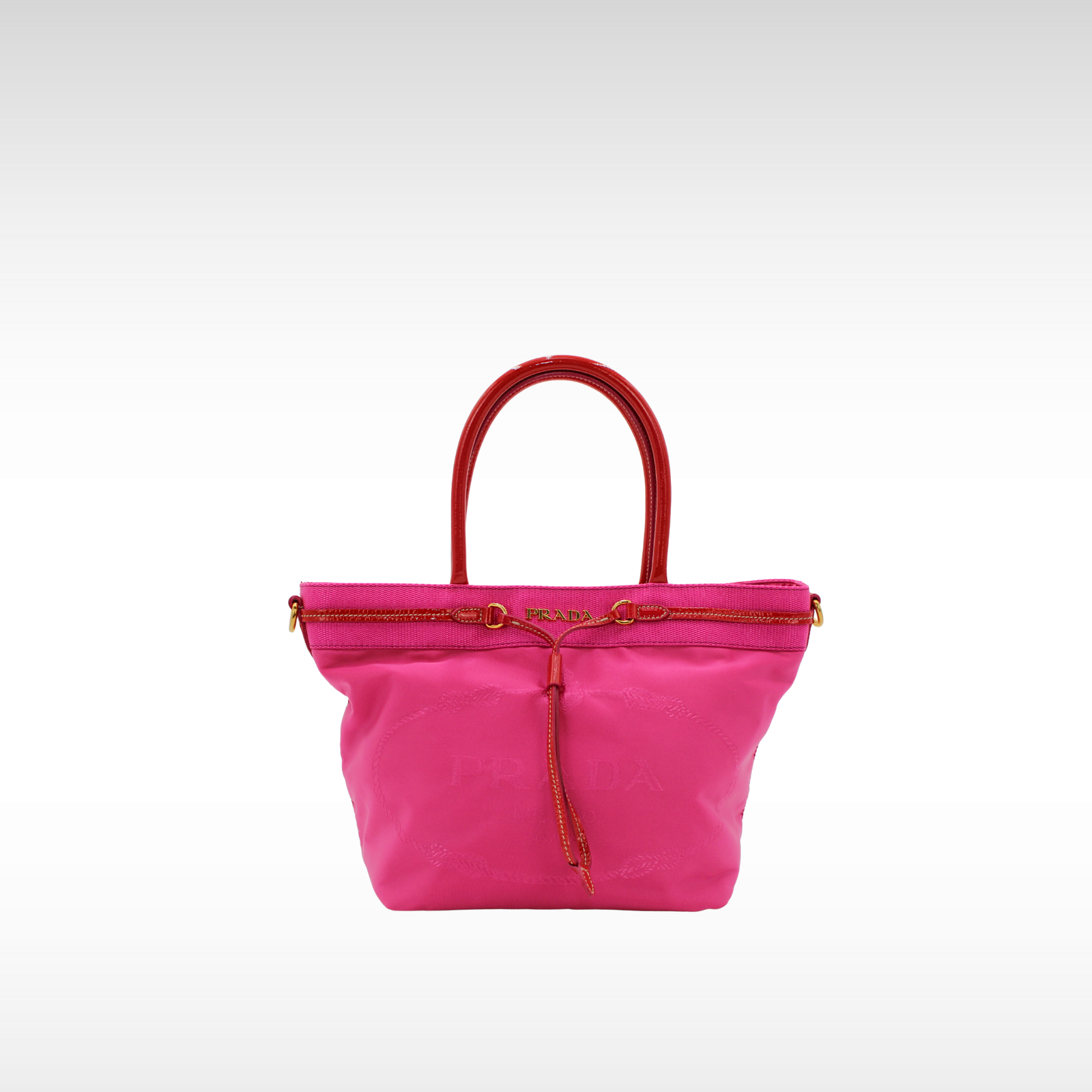 Nylon Pink Tote Bag