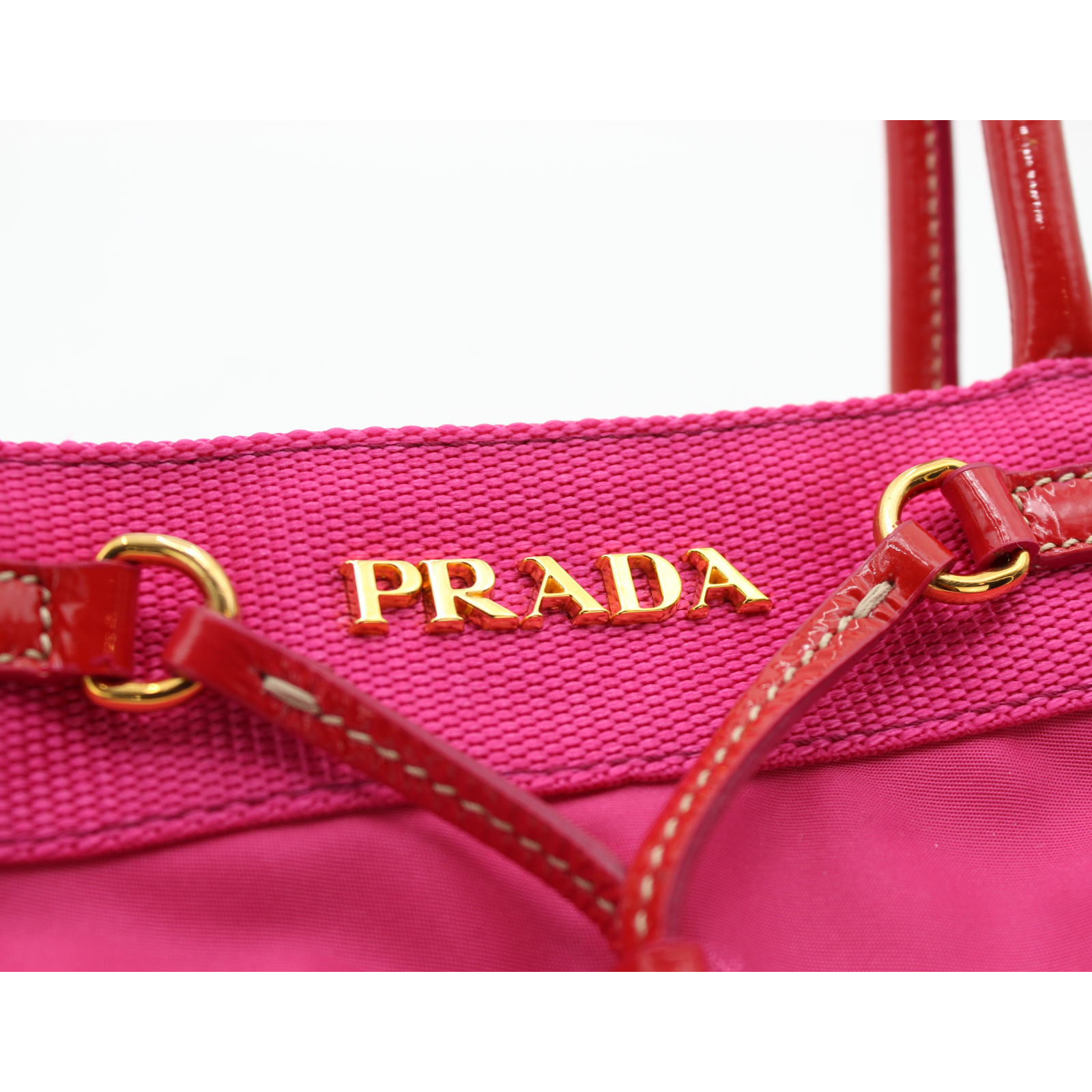 Nylon Pink Tote Bag
