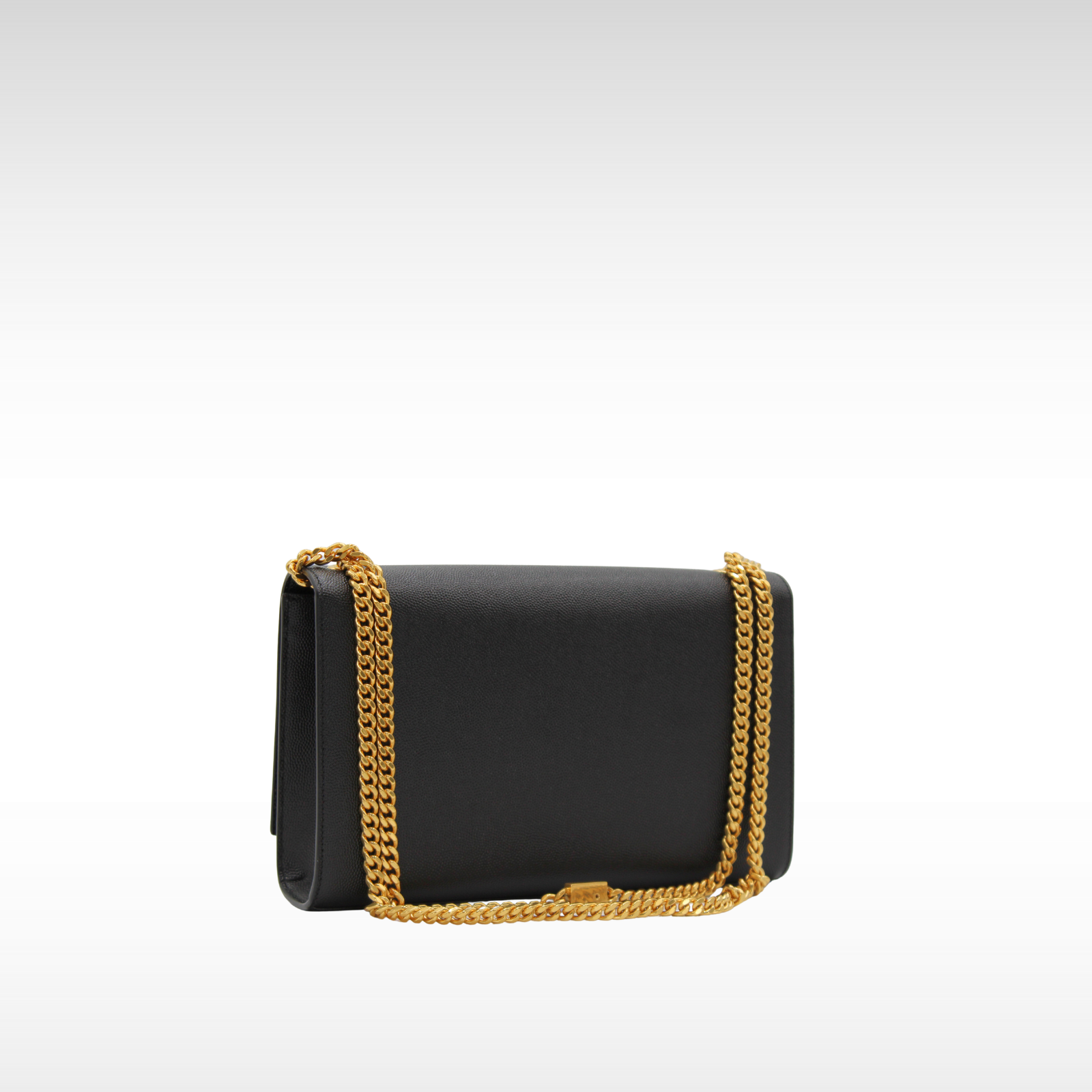 Kate Medium Calf Black Shoulder Bag