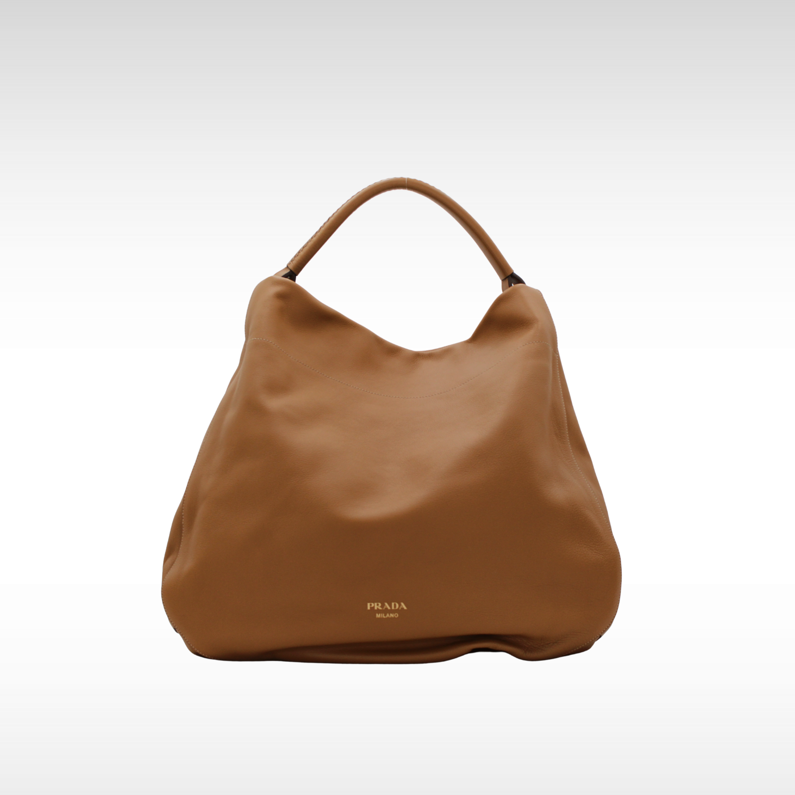 Calf Brown Shoulder Bag