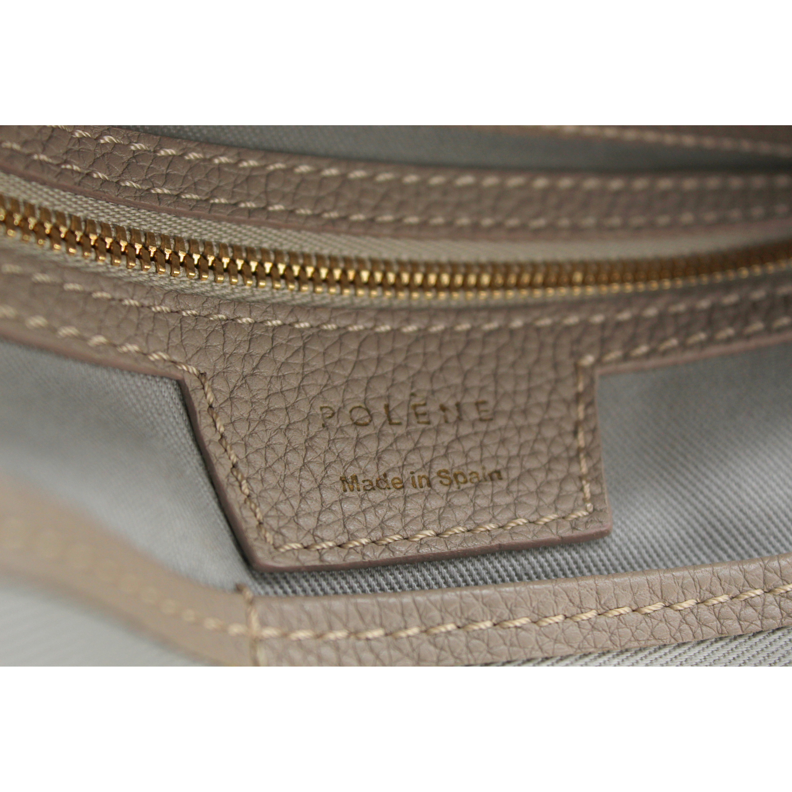 Numero Un Calf Gray Handbag