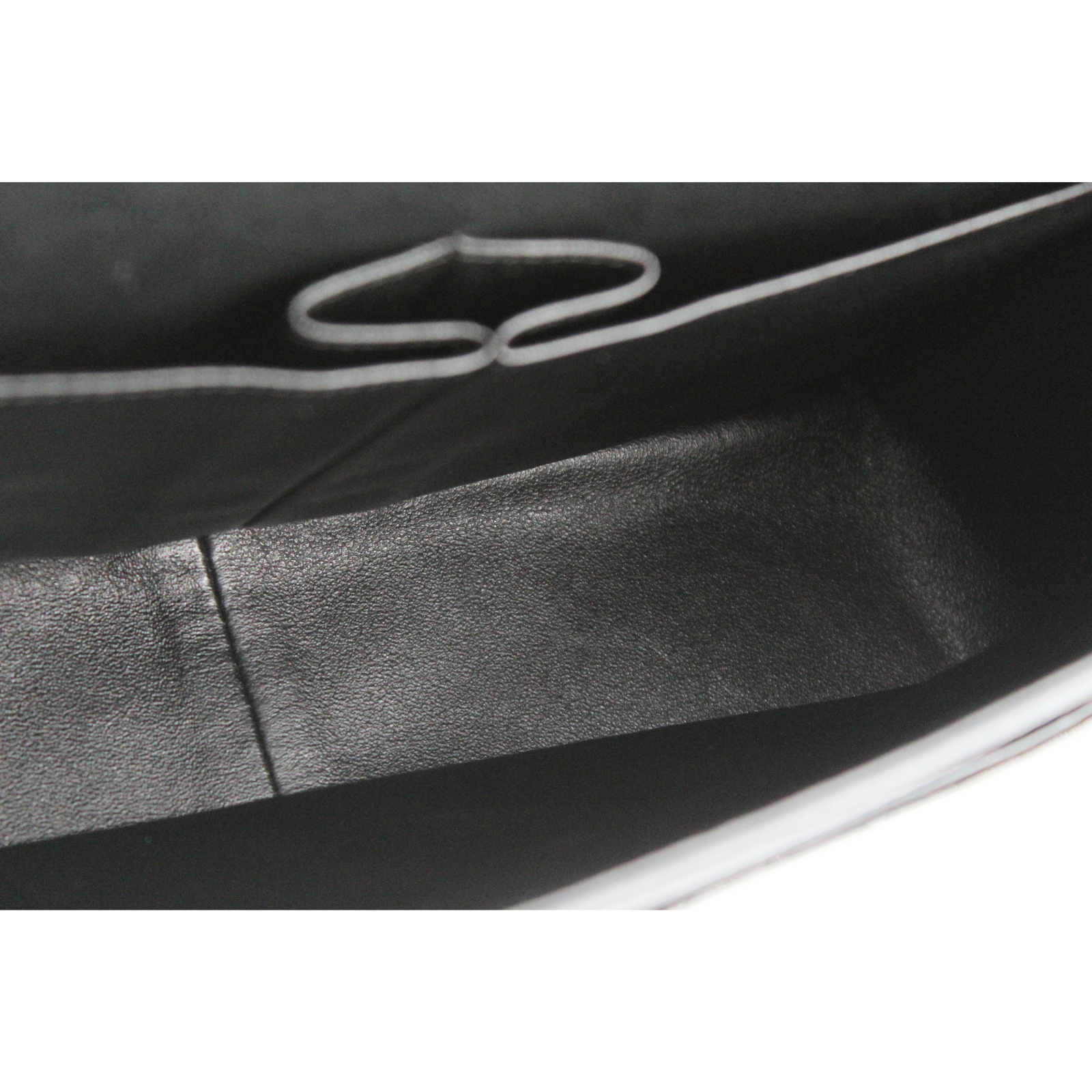 Classic Large Enamel Black Shoulder Bag
