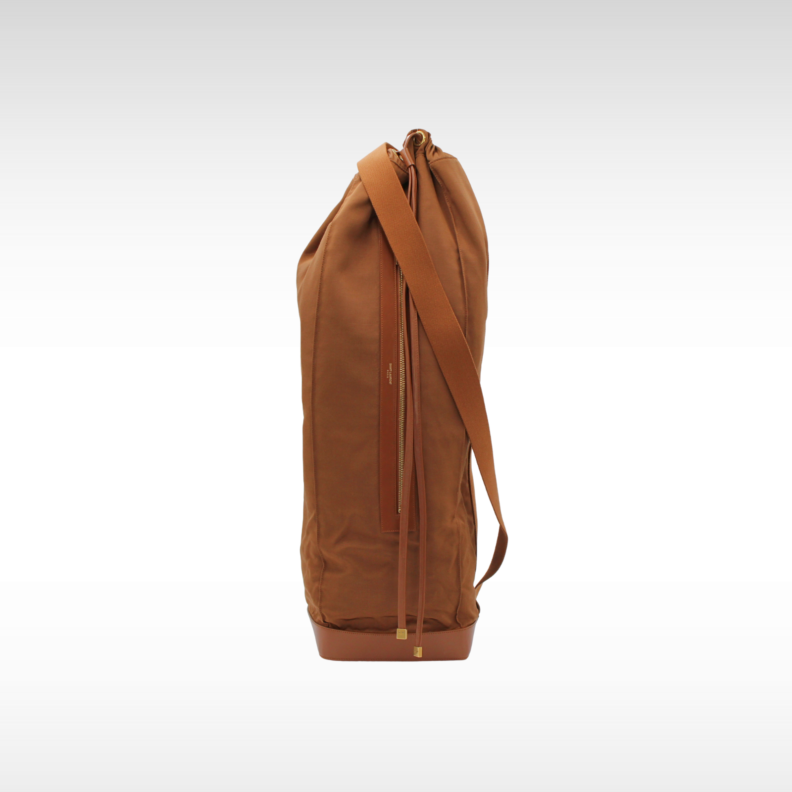 City Long Sling Nylon Brown Shoulder Bag