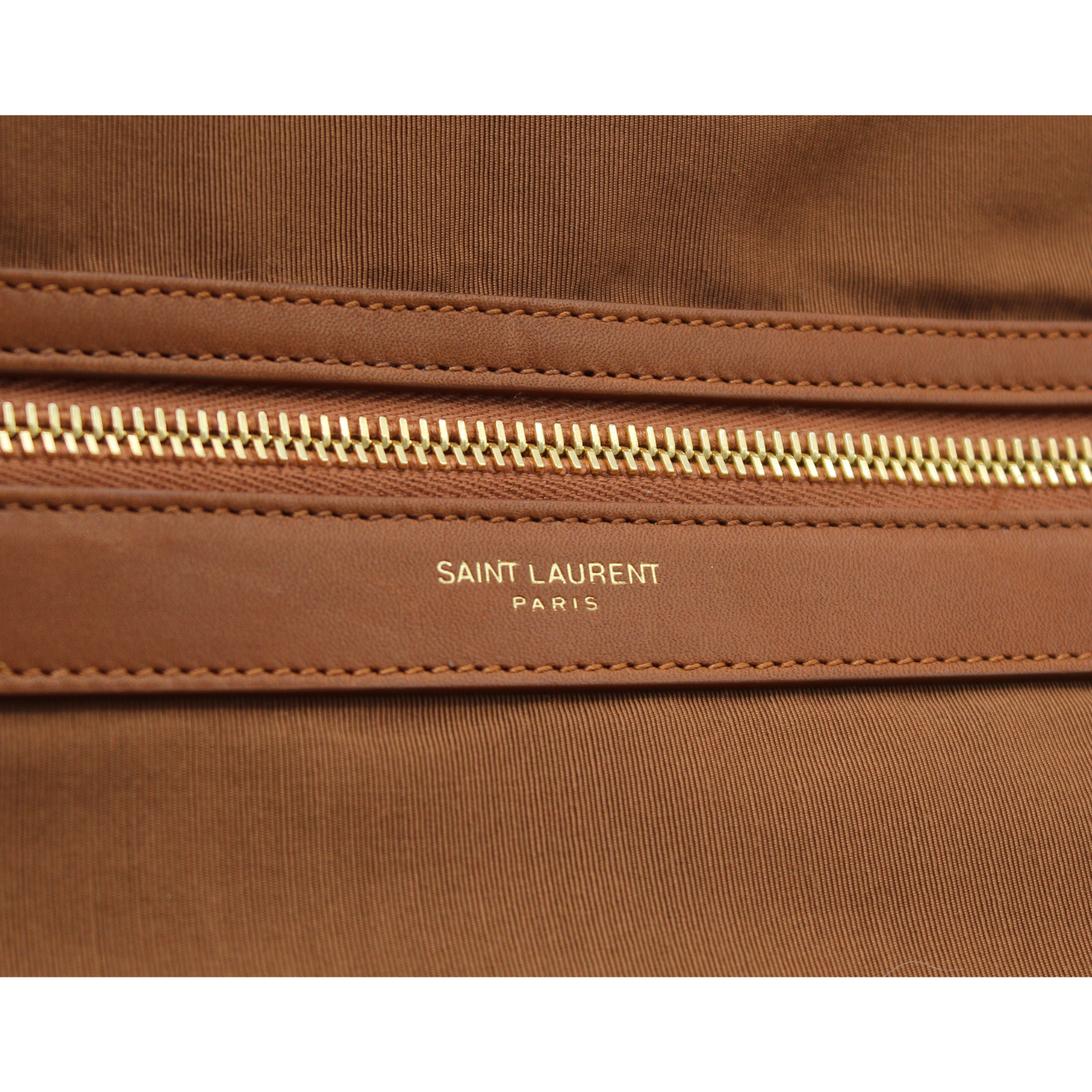 City Long Sling Nylon Brown Shoulder Bag