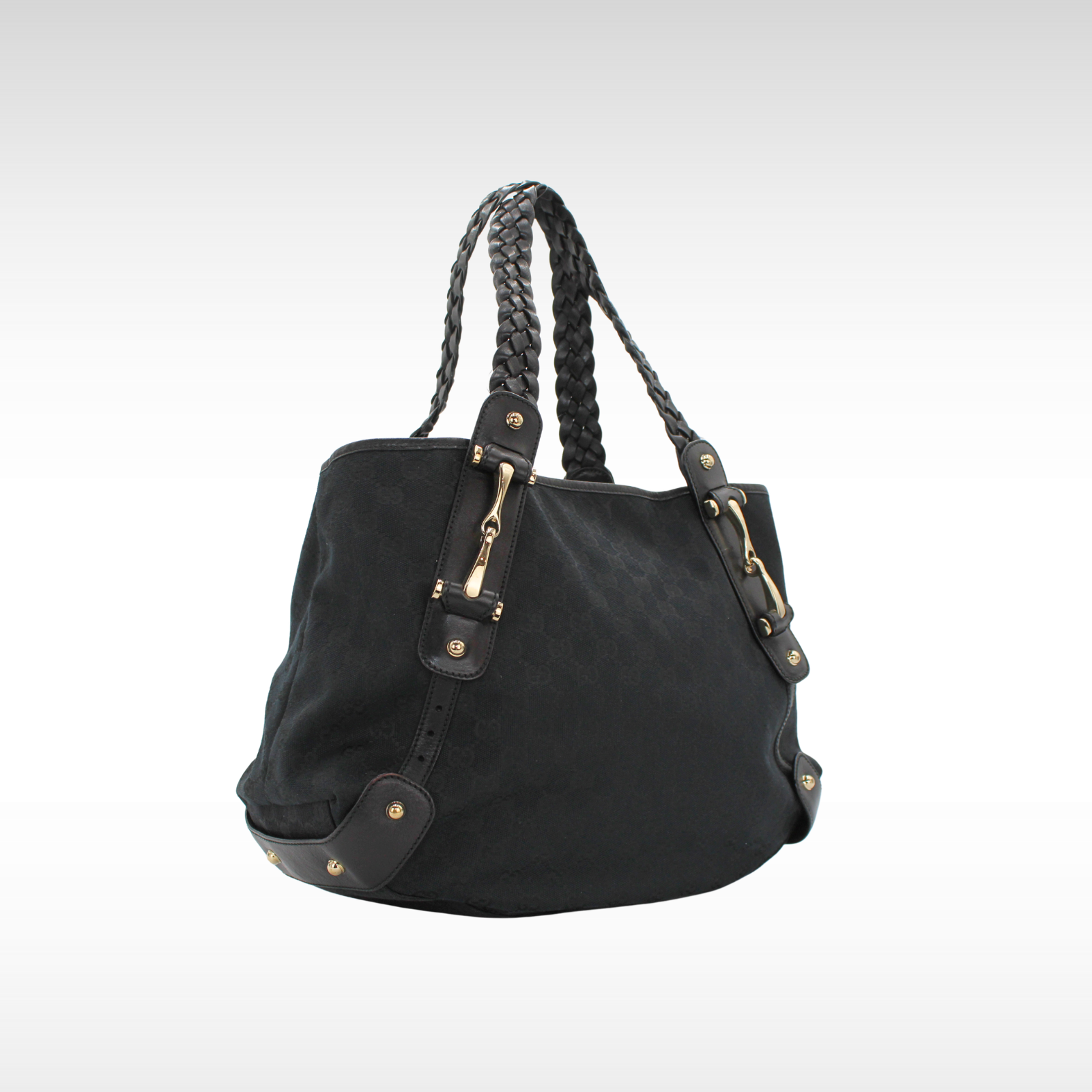 Pelham GG-Canvas Canvas Black Tote Bag
