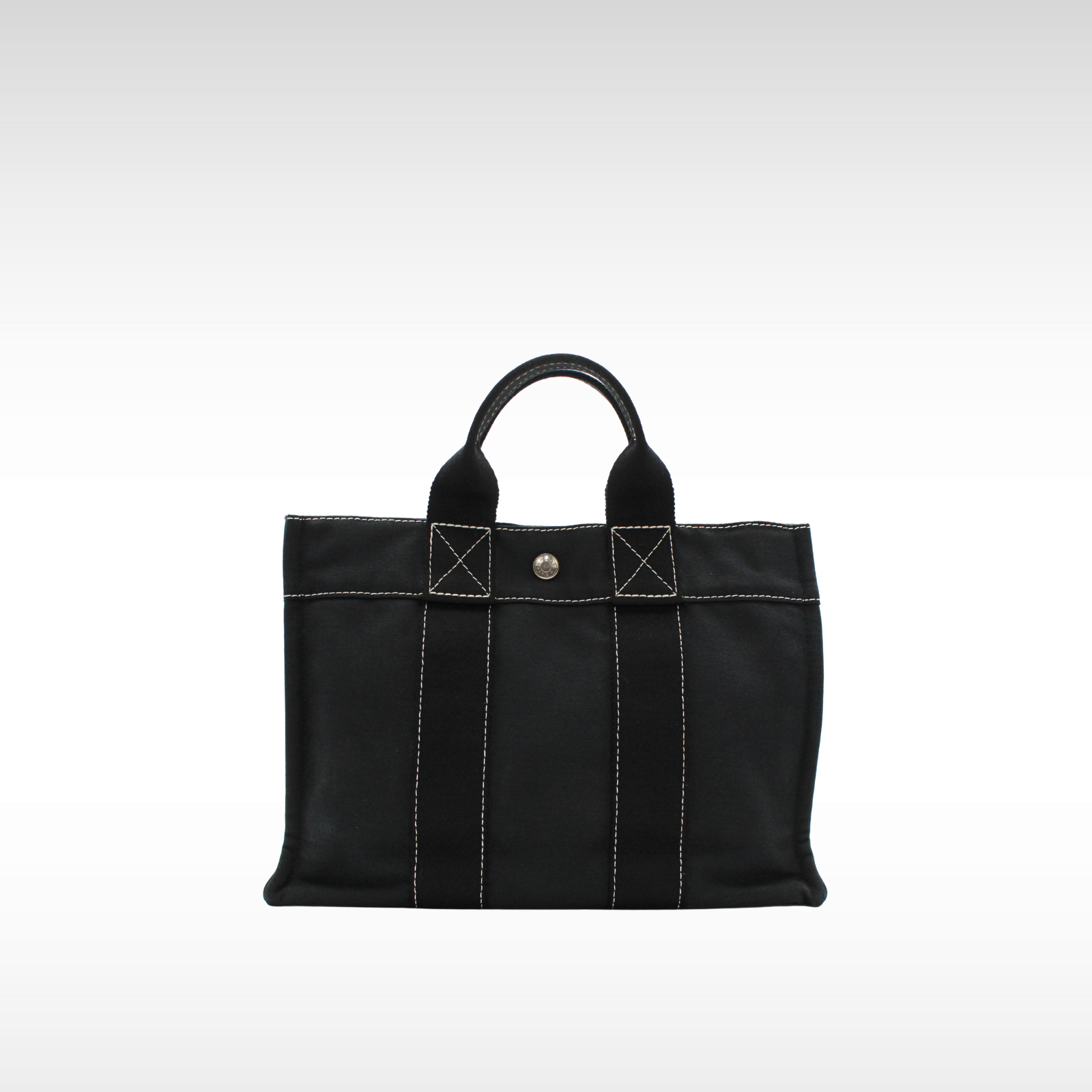 Deauville PM Canvas Black Tote bag