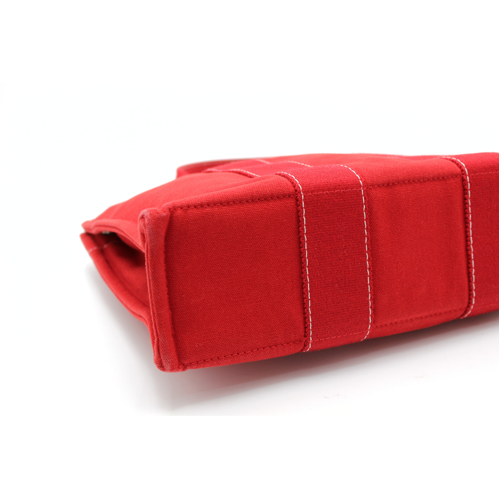 Deauville PM Canvas Red Tote Bag