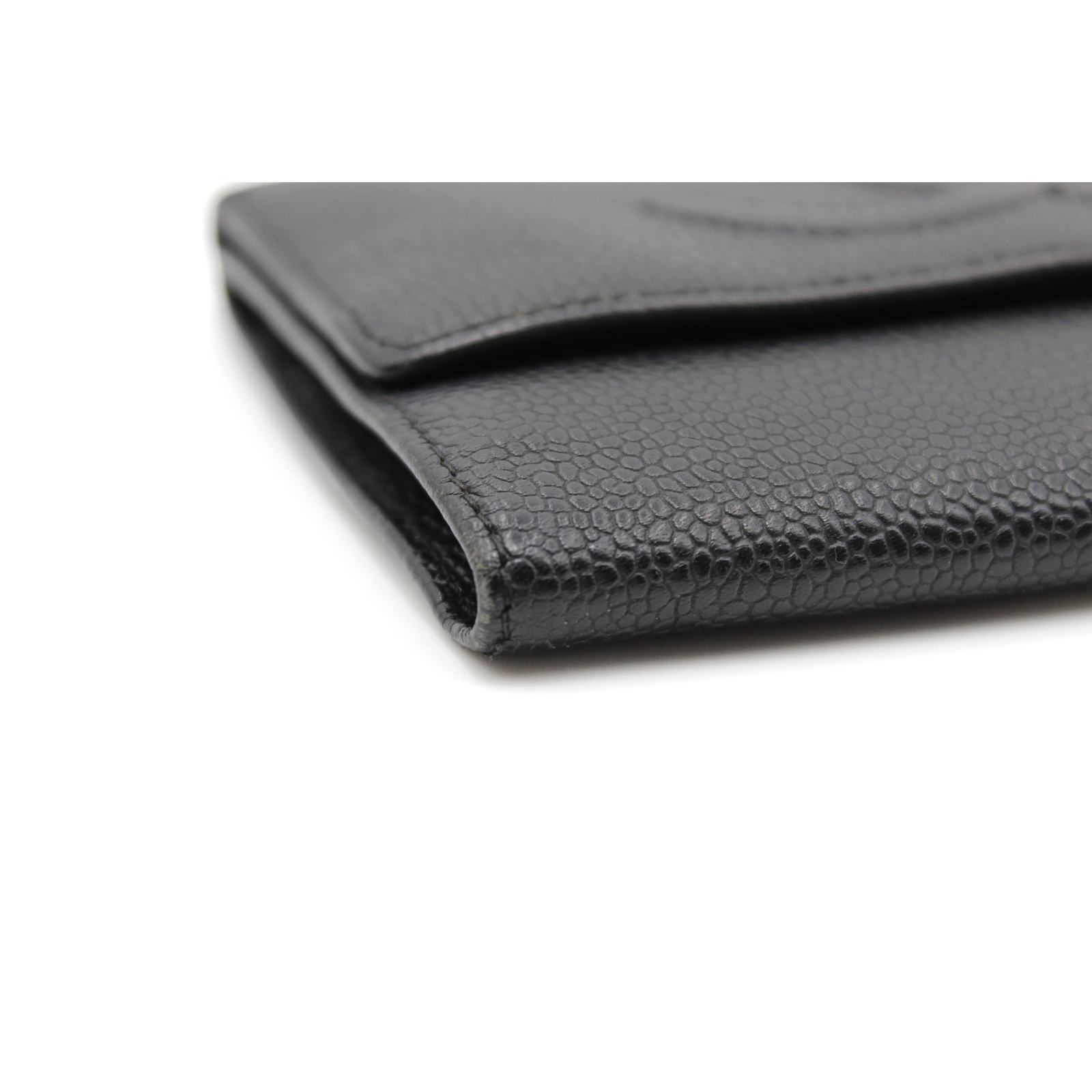 Timeless Caviar Black Wallet