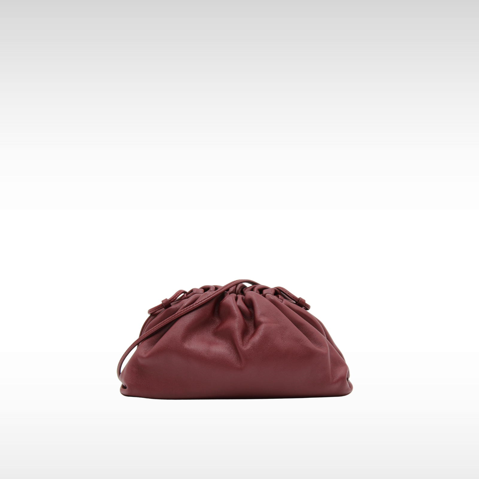 The Pouch Mini Calf Burgundy Shoulder Bag
