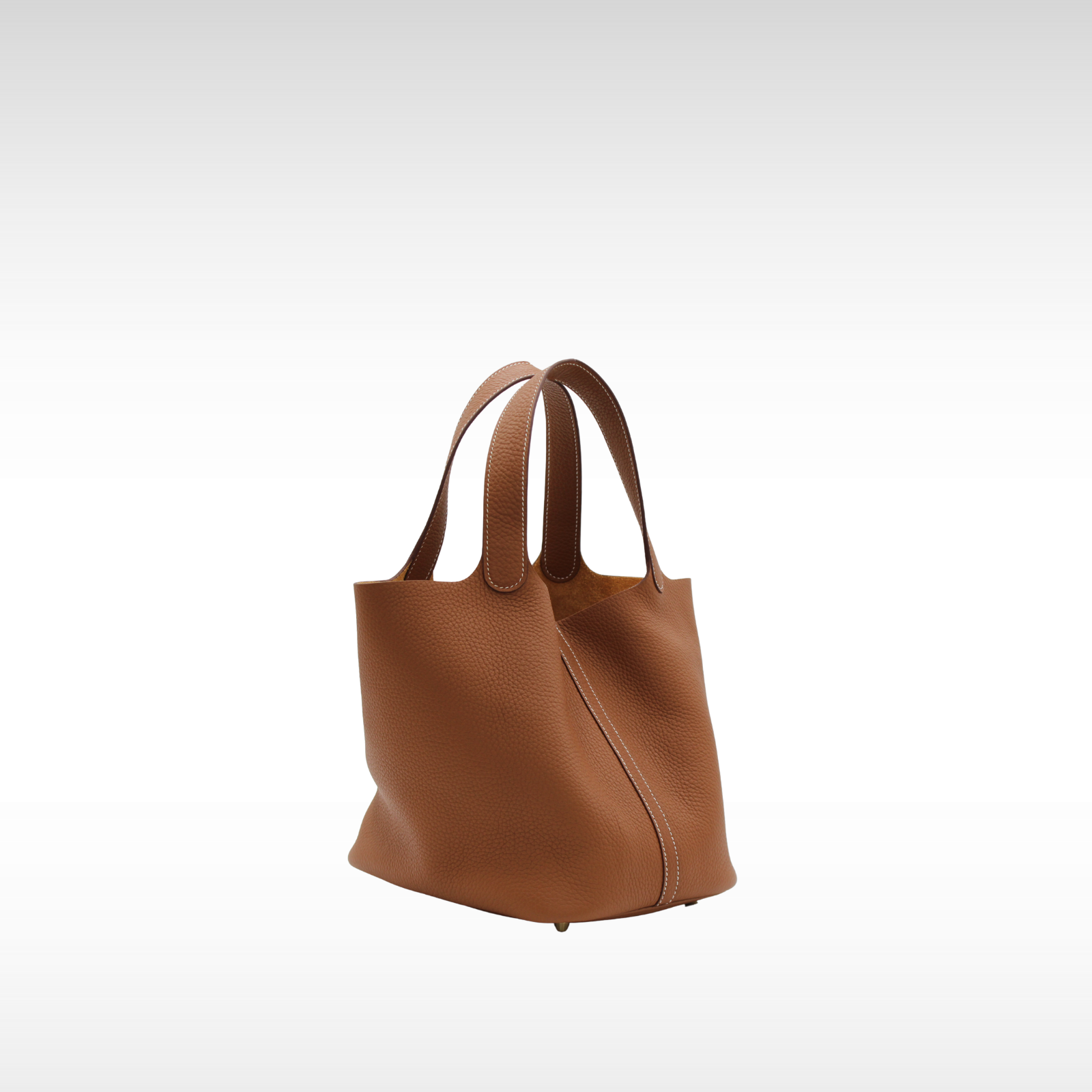 Picotin Lock 22 Taurillon Clemence Gold Handbag