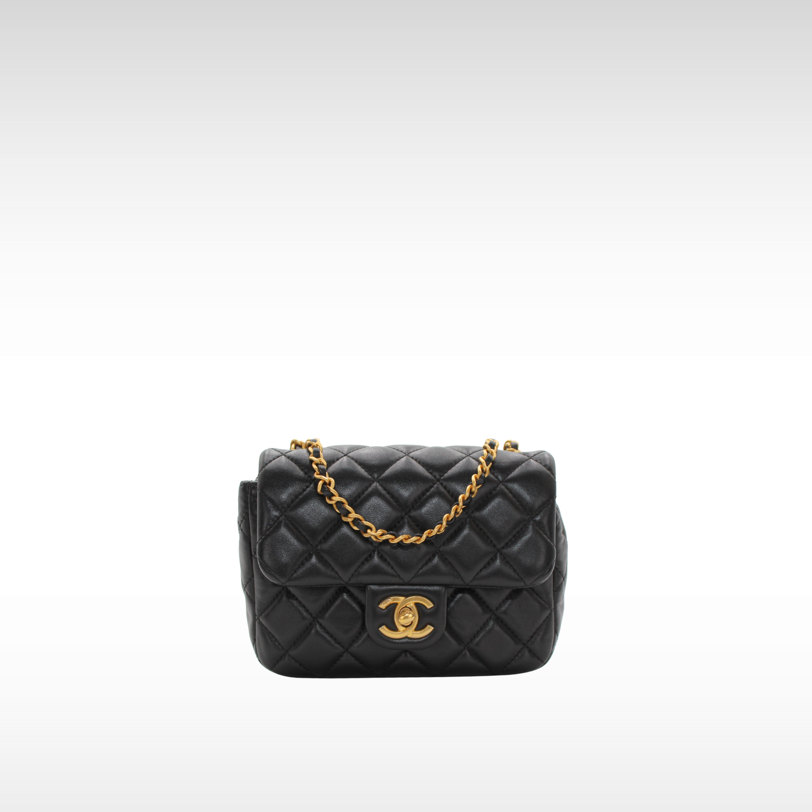 Coco De Toi Heart Mini Matelasse Lamb Shoulder Bag