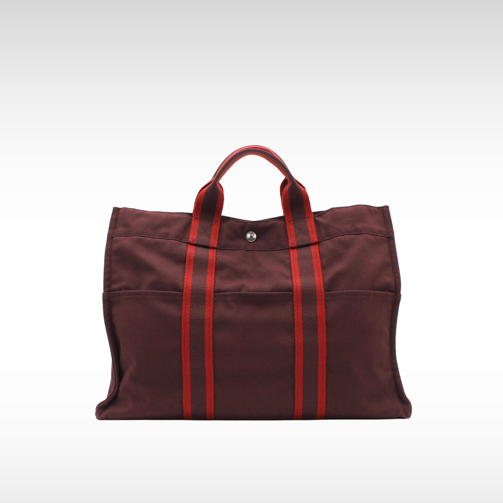 Fourre Tout MM Canvas Bordeaux + Rouge Tote Bag