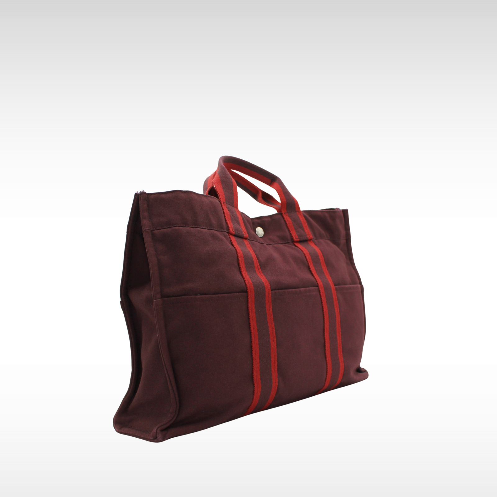 Fourre Tout MM Canvas Bordeaux + Rouge Tote Bag