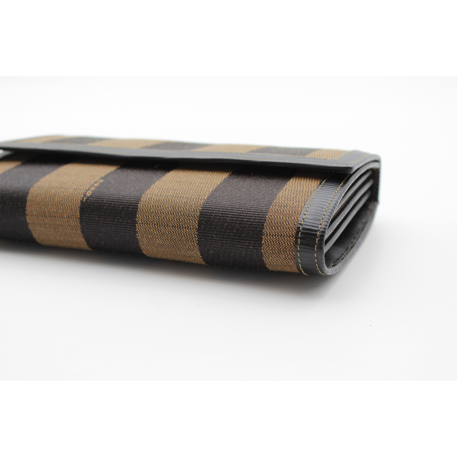 Pecan Canvas Brown + Black Wallet on Chain