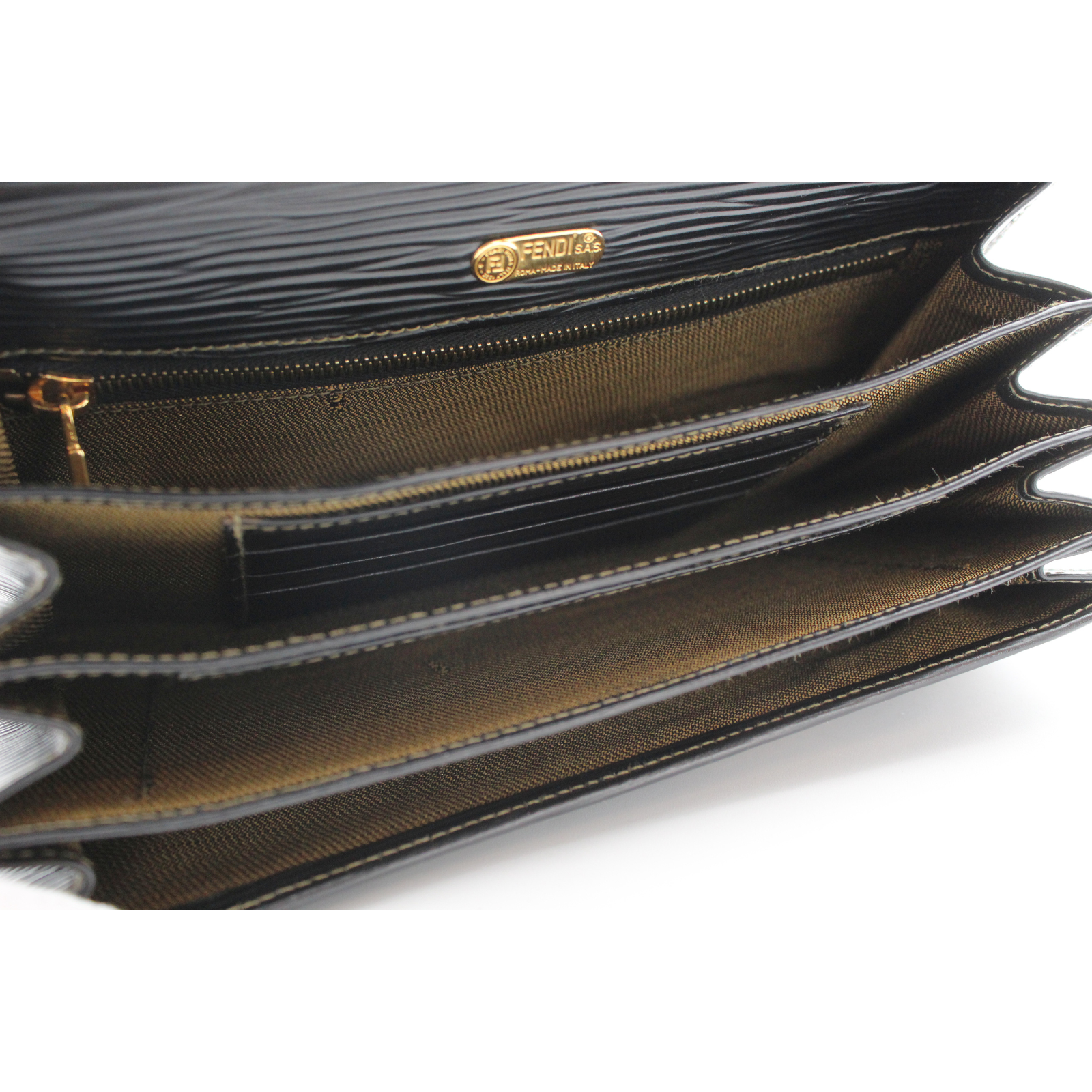 Pecan Canvas Brown + Black Wallet on Chain