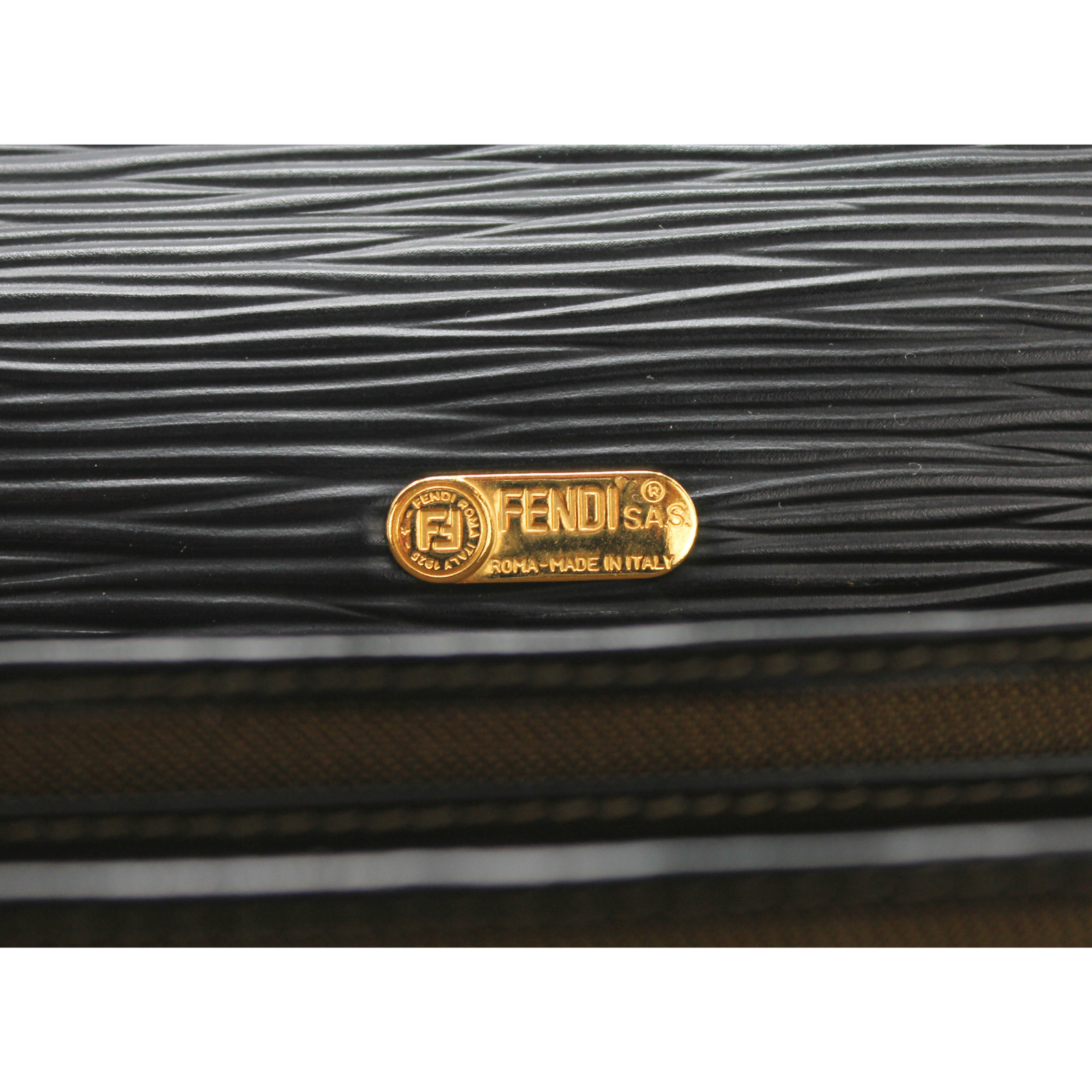 Pecan Canvas Brown + Black Wallet on Chain
