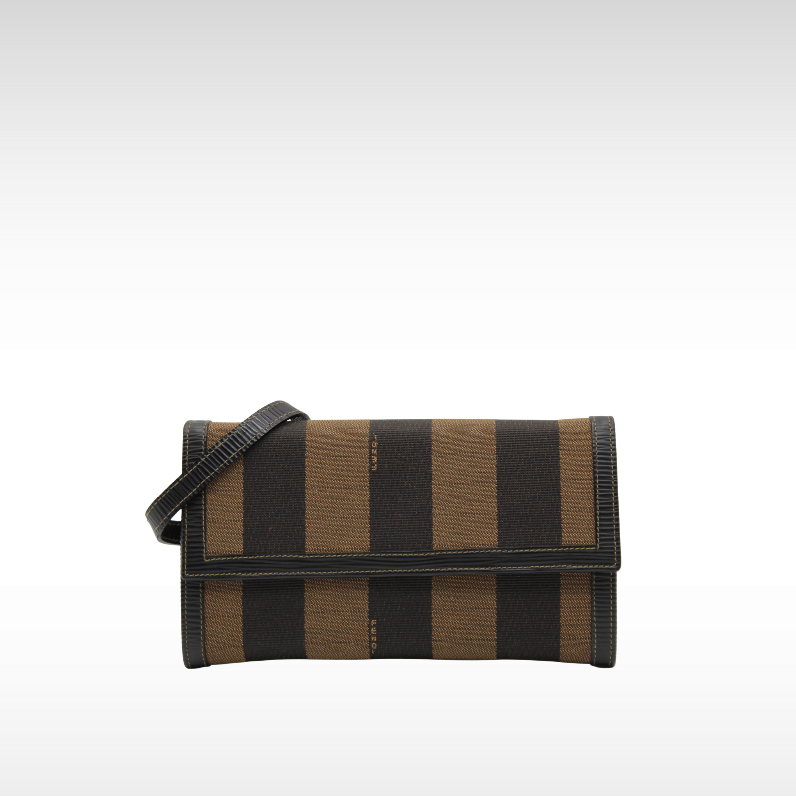 Pecan Canvas Brown + Black Wallet on Chain