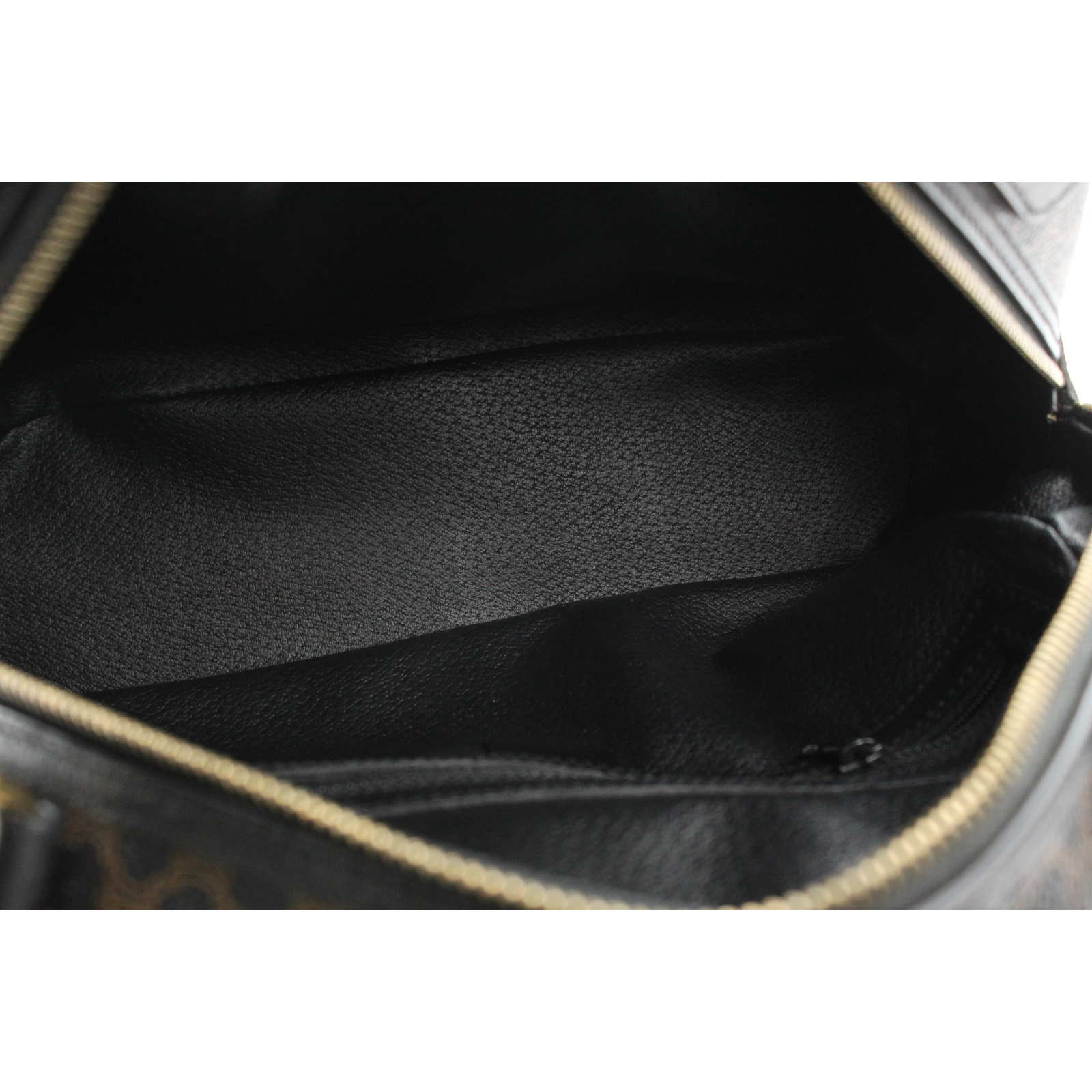 Coated Canvas Black Handbag