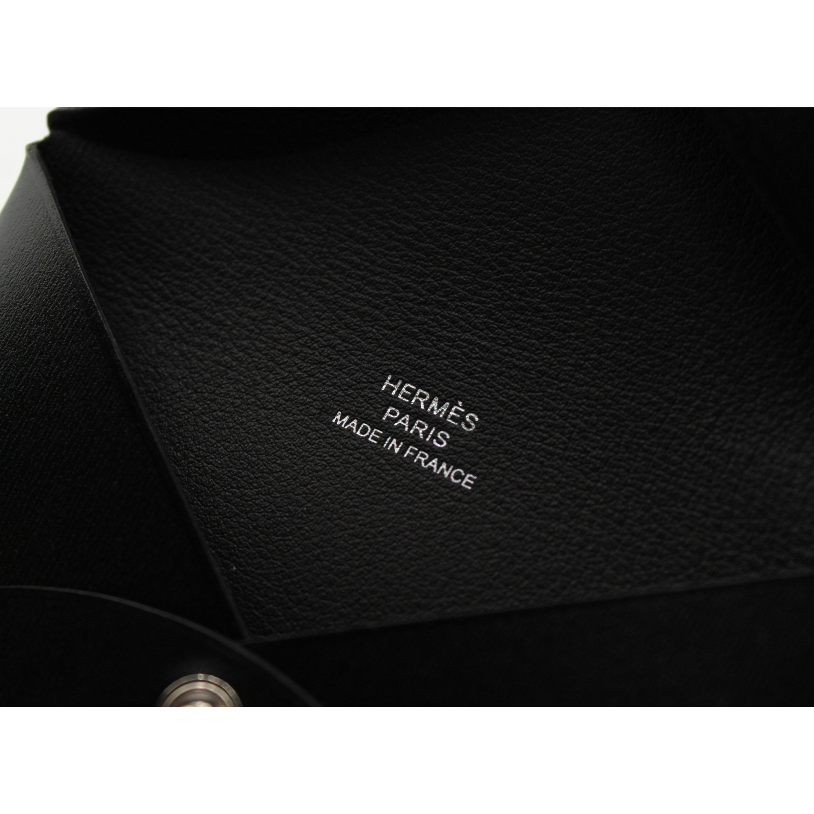 Calvi Box Calf Black Card Case