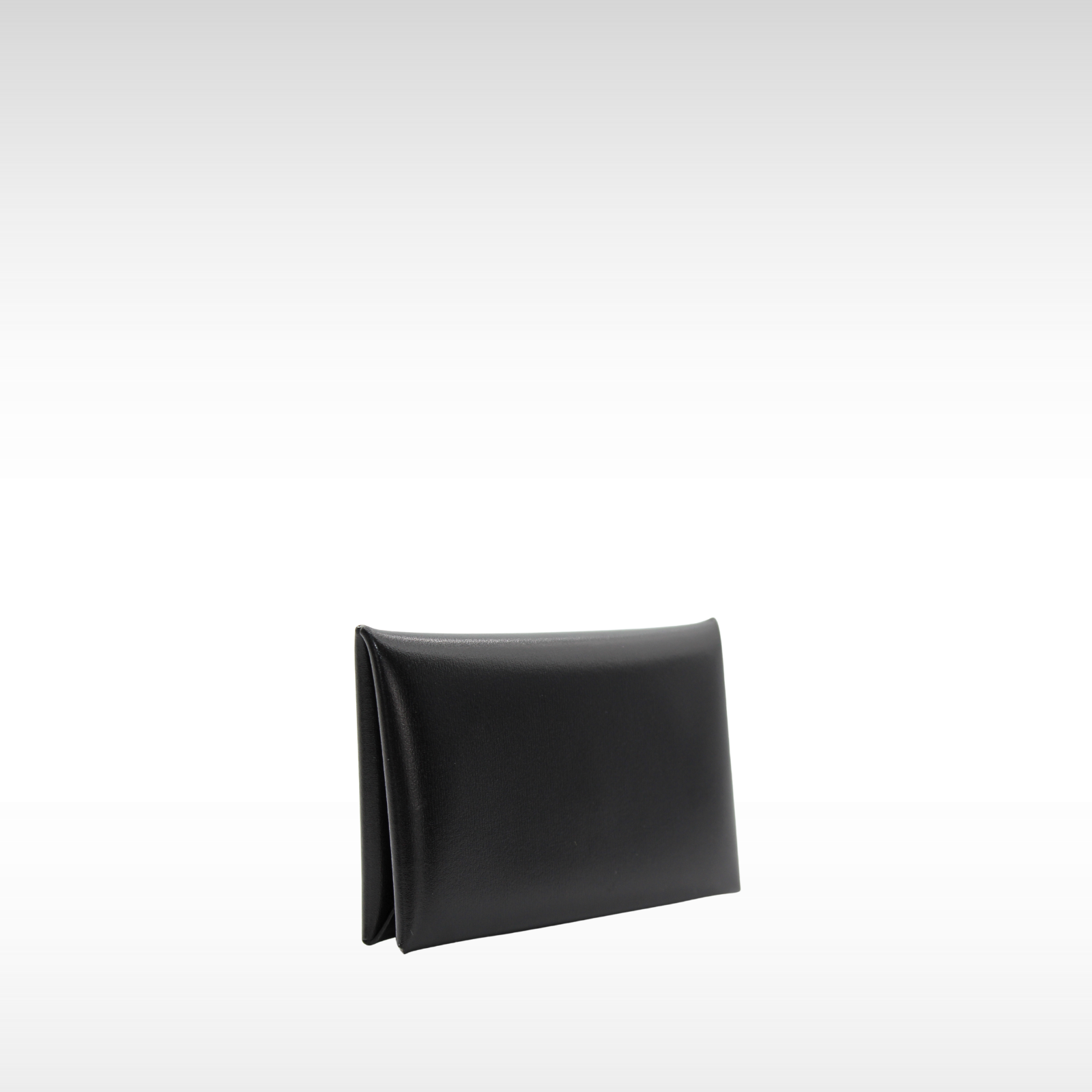 Calvi Box Calf Black Card Case