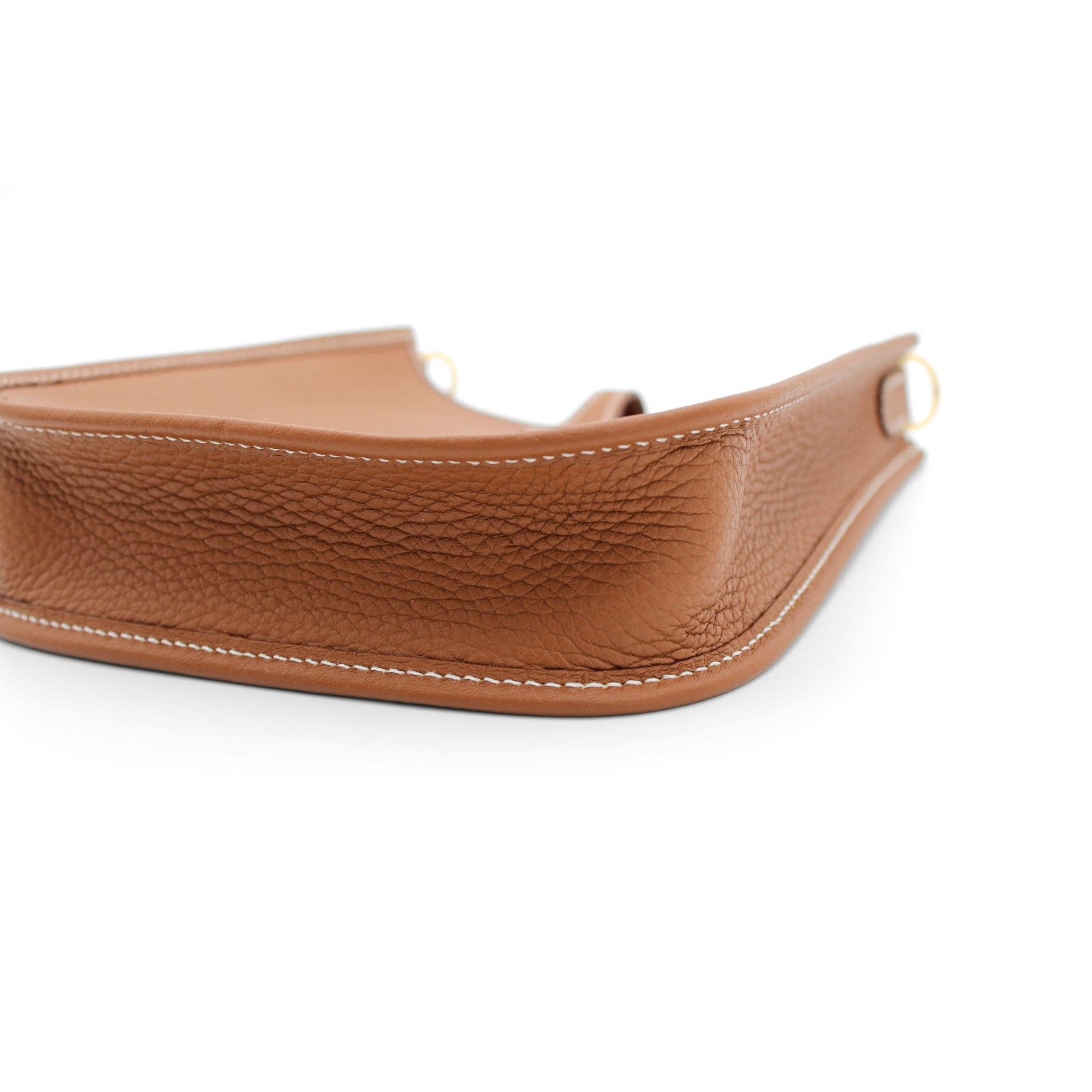 Evelyne Amazone 16 Taurillon Clemence Gold Crossbody Bag