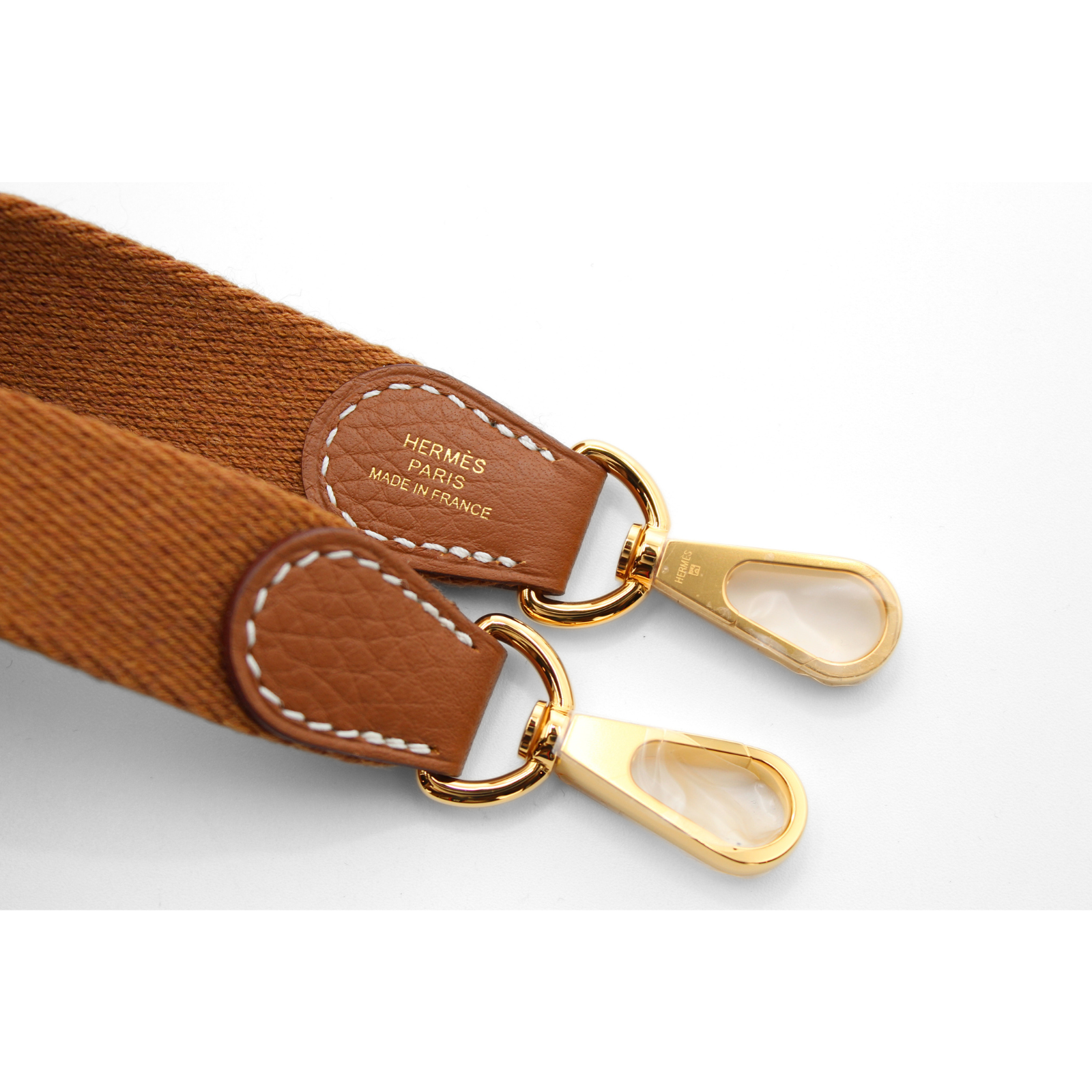 Evelyne Amazone 16 Taurillon Clemence Gold Crossbody Bag