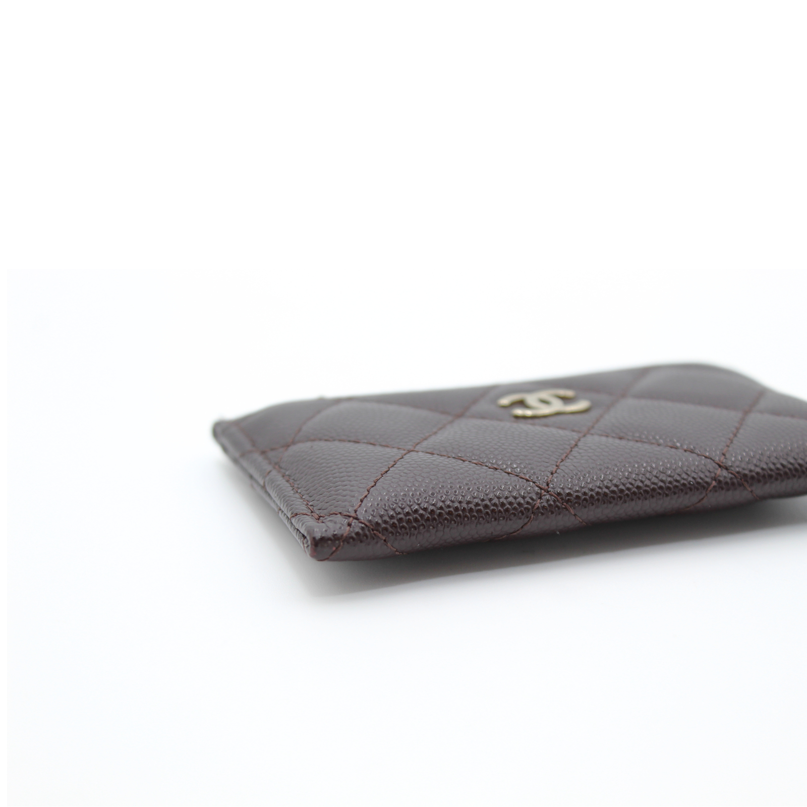 Classic Card Holder Caviar Brown